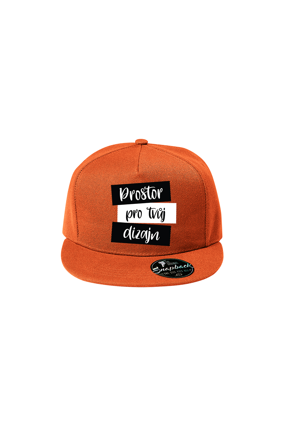 Snapback s vlastním potiskem Barva: Oranžová