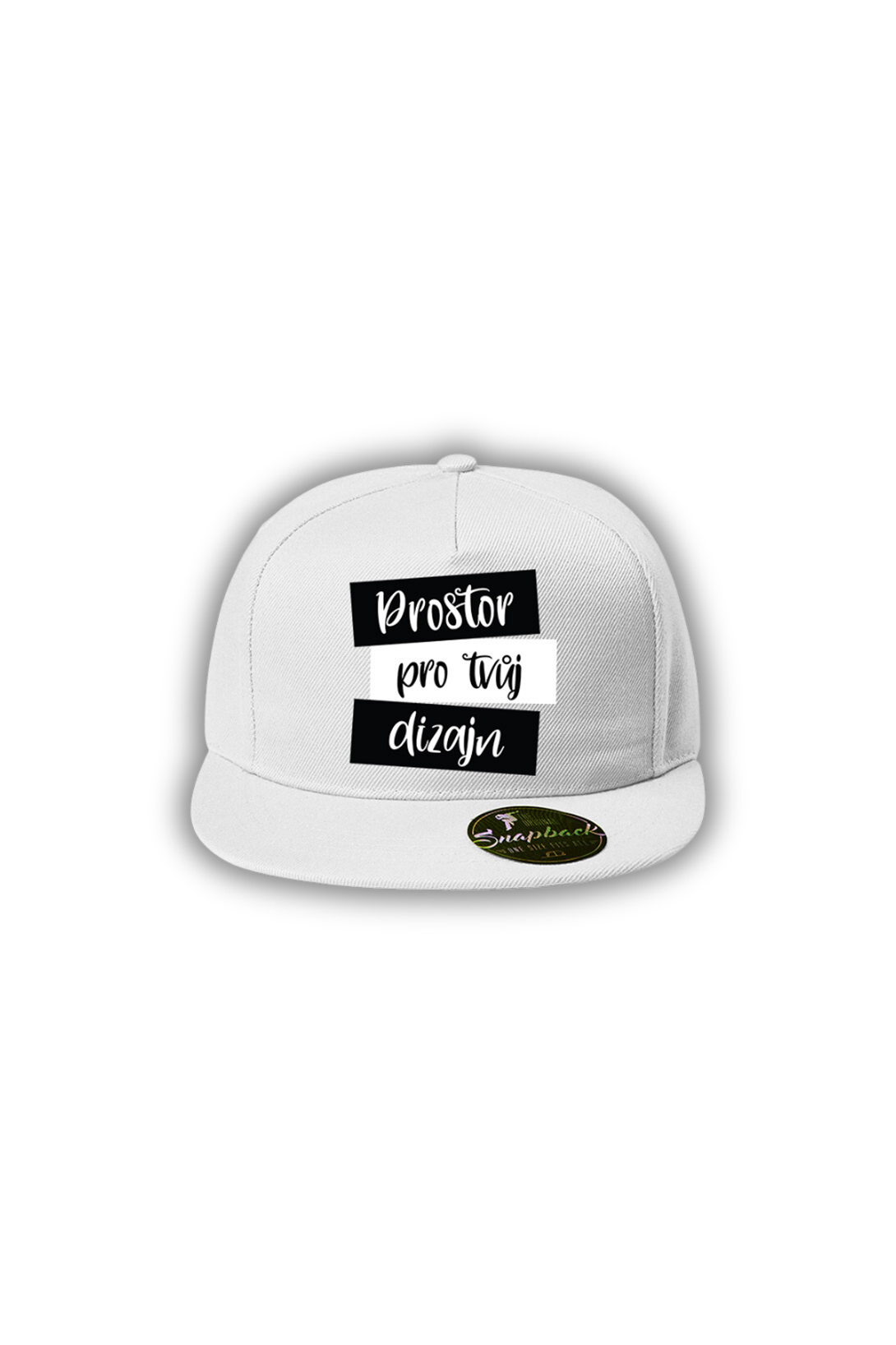 Snapback s vlastním potiskem Barva: Bíla