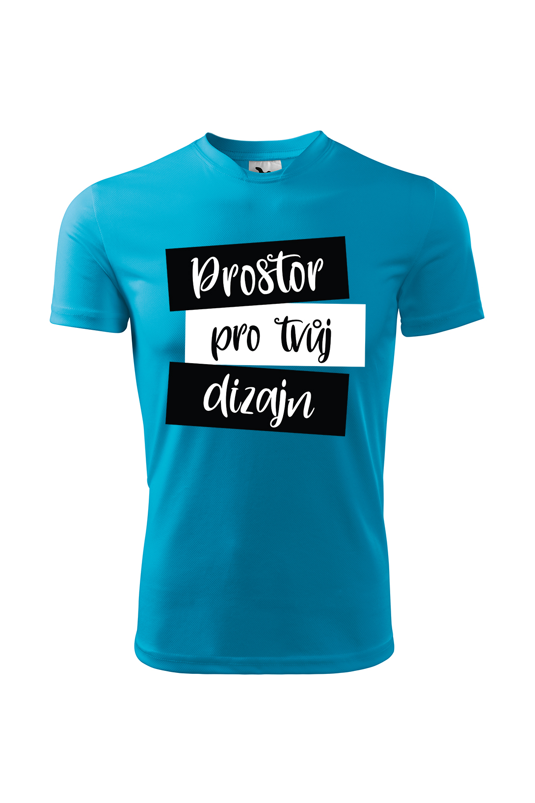 Pánské sportovní tričko s vlastním potiskem Barva: Tyrkysová, Velikost: 2XL