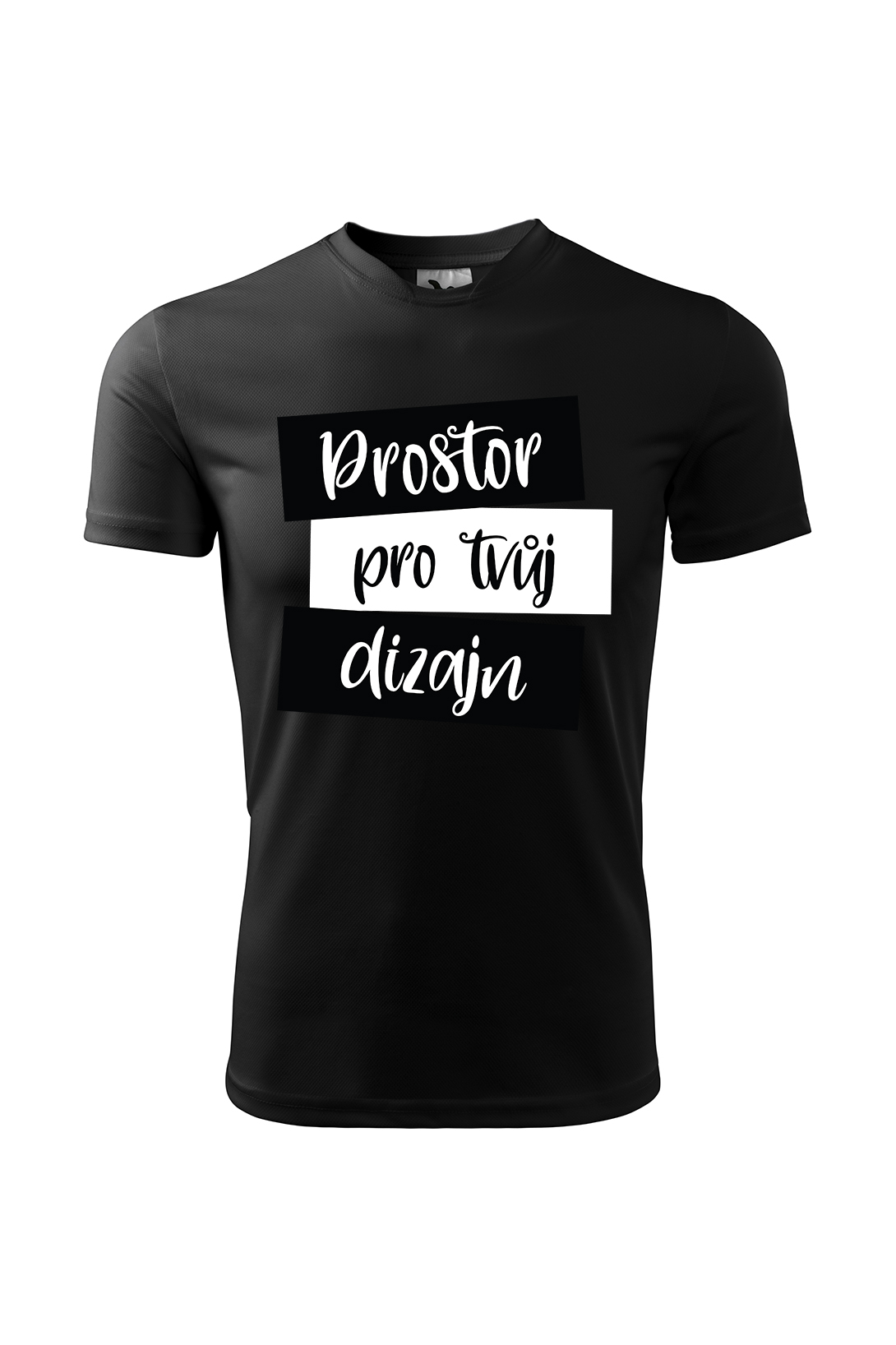 Pánské sportovní tričko s vlastním potiskem Barva: Černá, Velikost: 2XL
