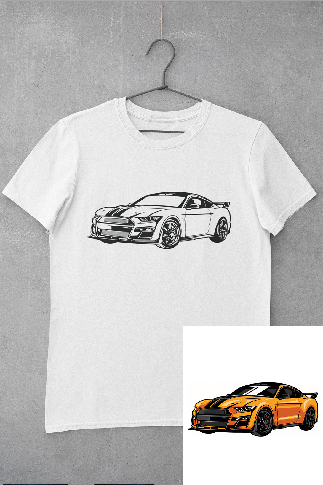 Dětské tričko vymaluj si Auto Velikost: 110