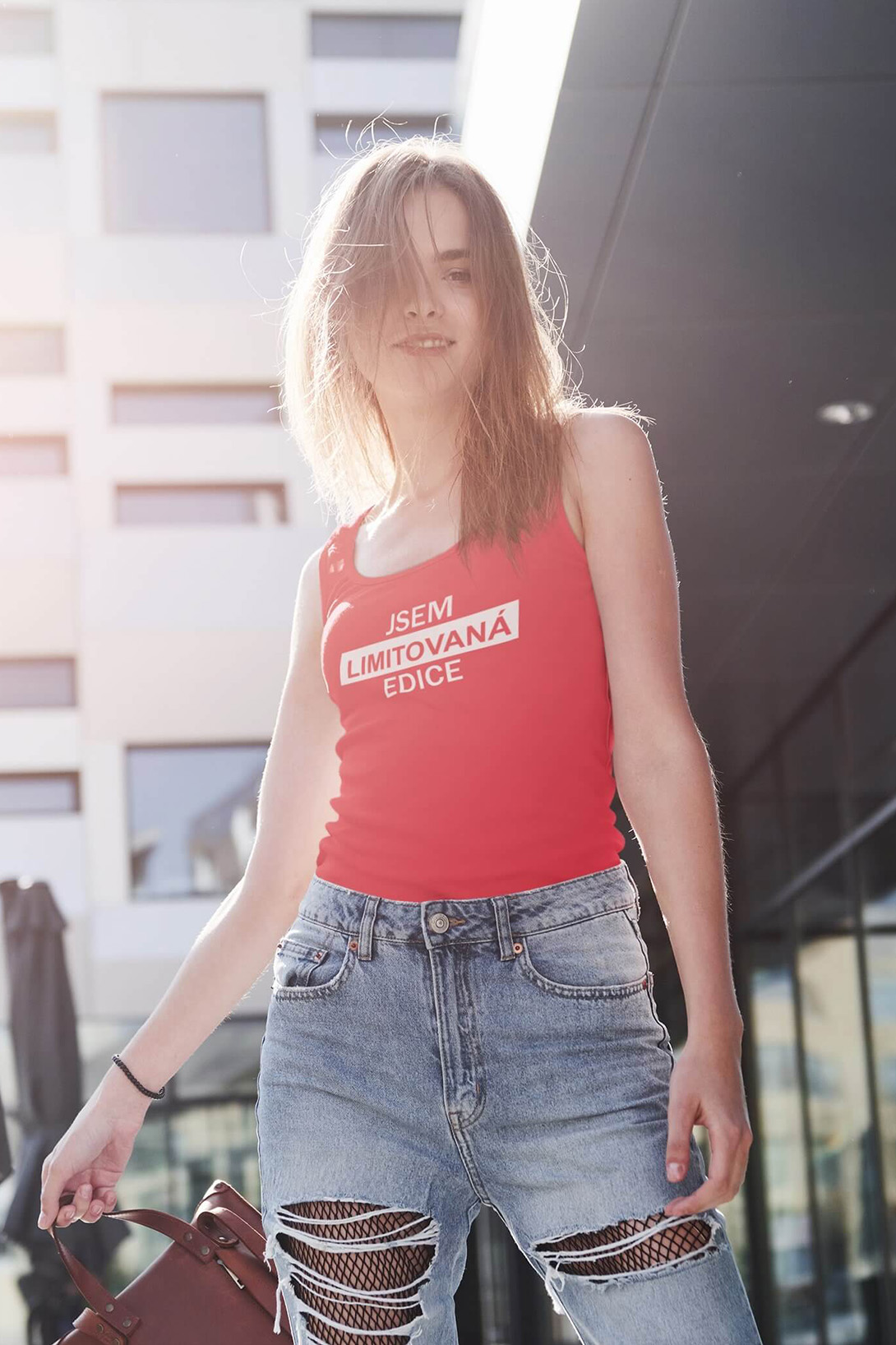 Dámské tílko Jsem limitovaná edice Barva: Červená, Velikost: XL