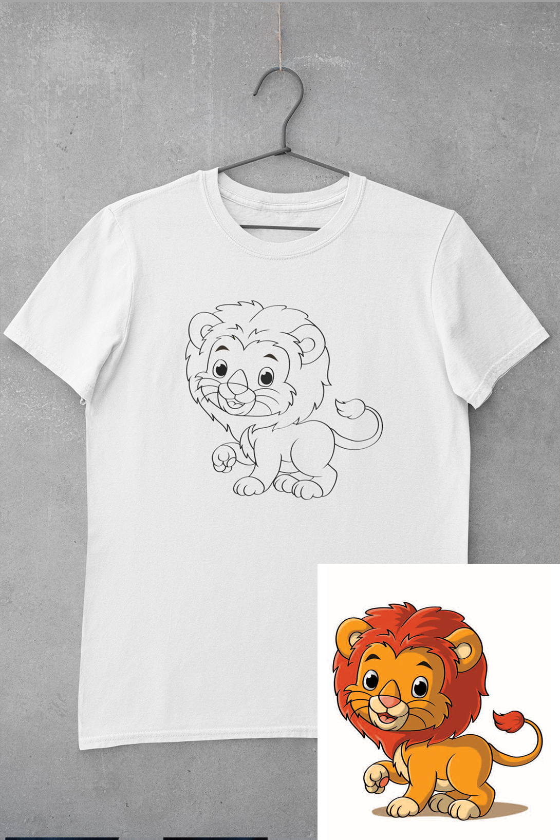 Detské tričko vymaľuj si Levík Velikost: 134