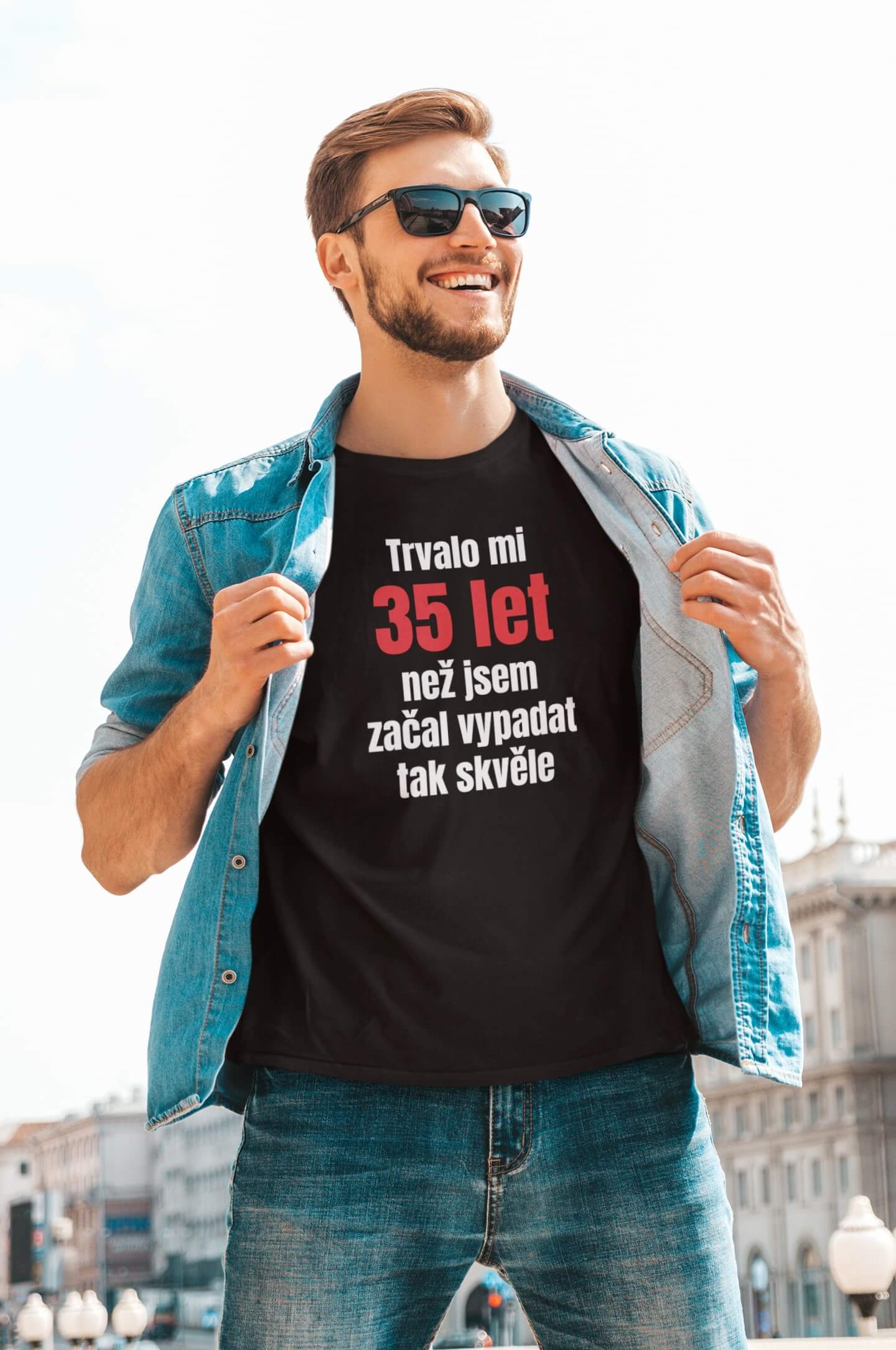 Pánské tričko Trvalo mi 35 let Barva: Černá, Velikost: 2XL