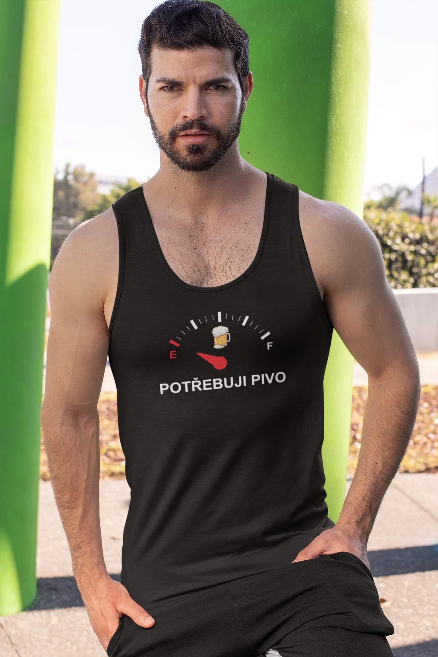Pánské tílko Potřebuji pivo