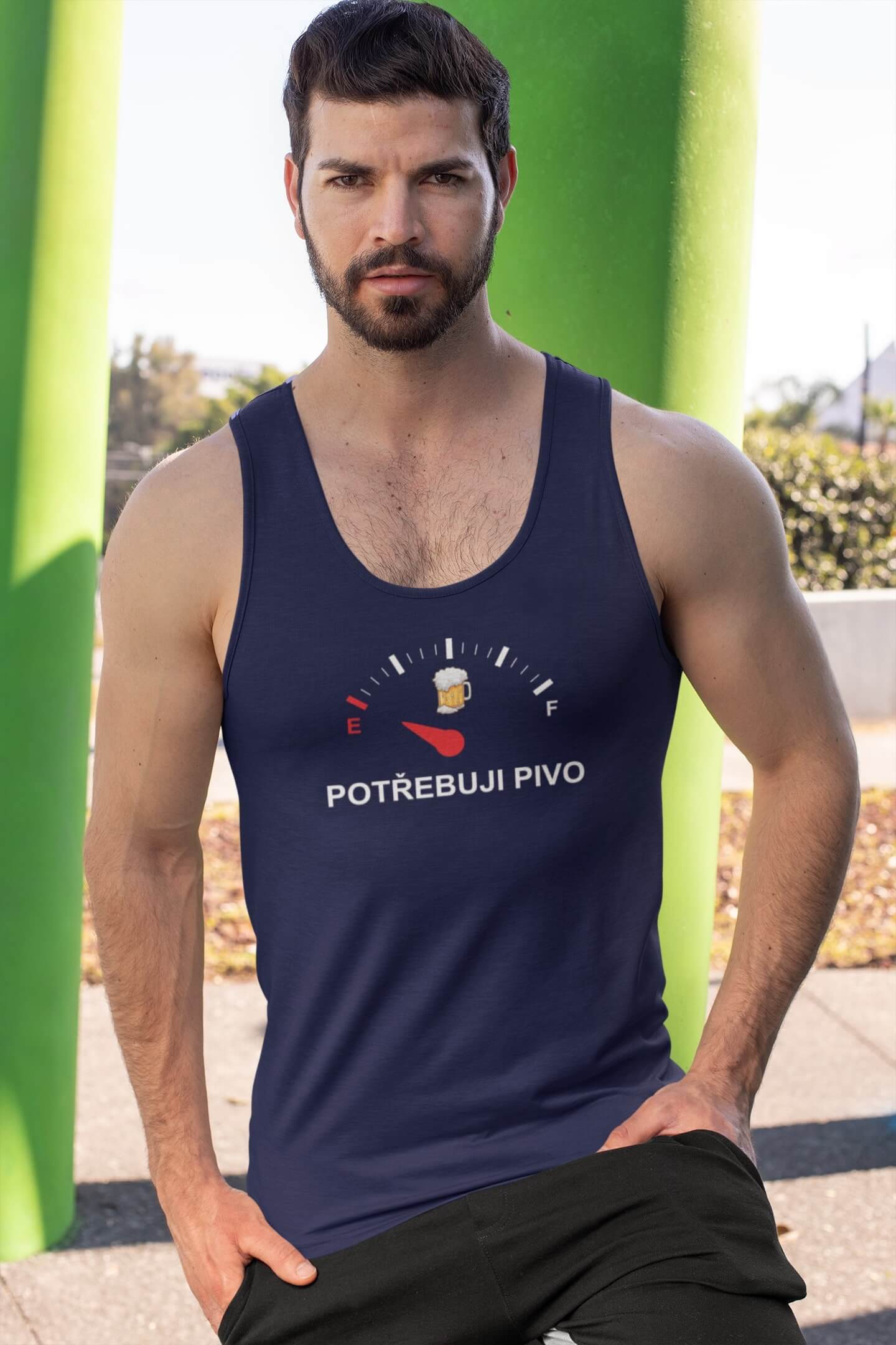 Pánské tílko Potřebuji pivo