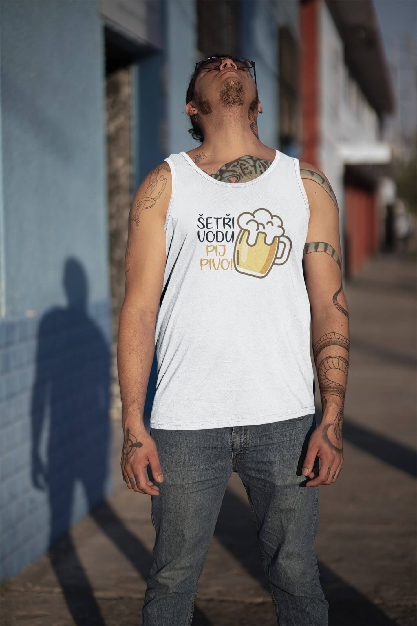 Pánské tílko Šetři vodu. Pij pivo!