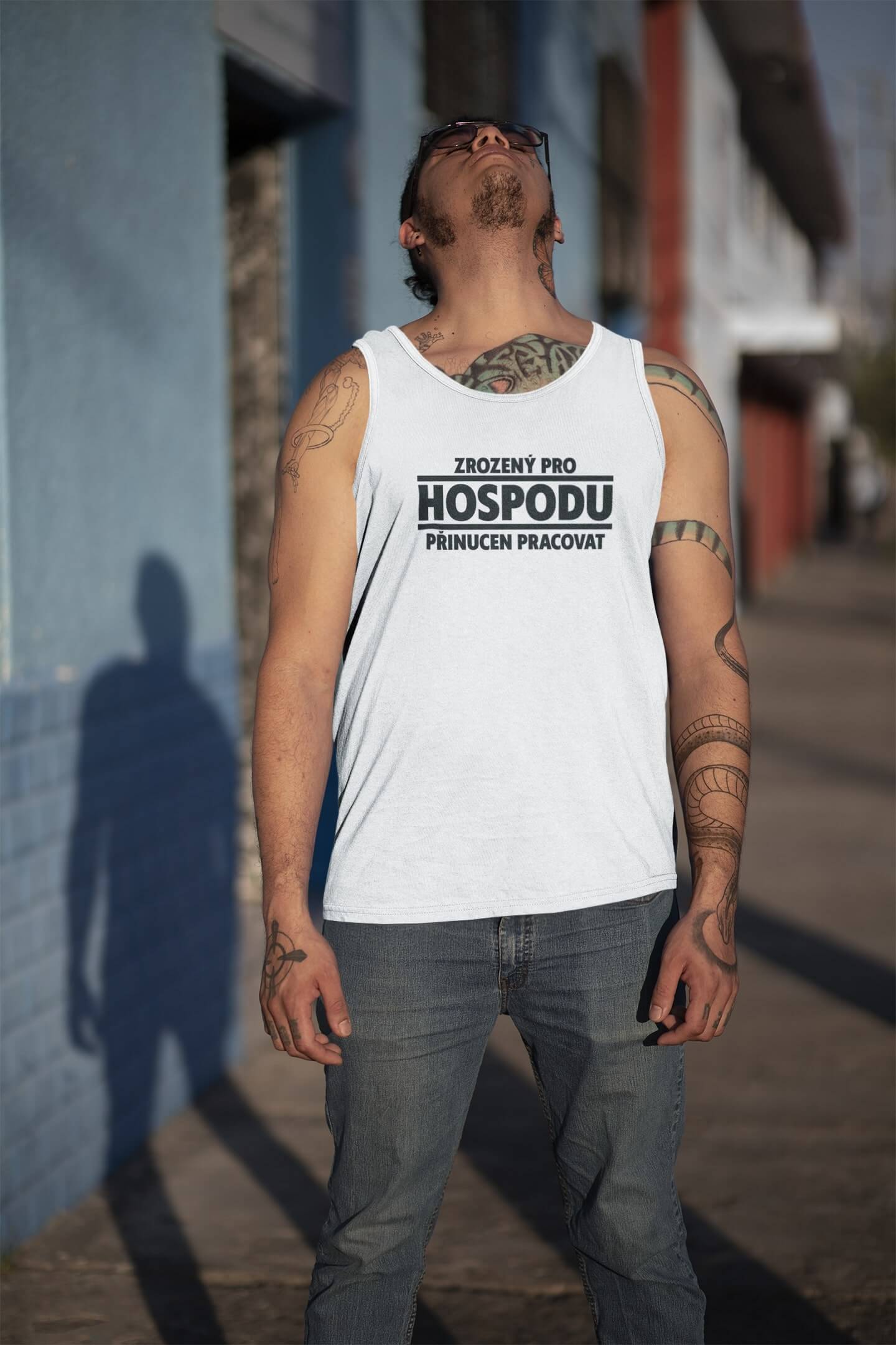 Pánské tílko Zrozený pro hospodu