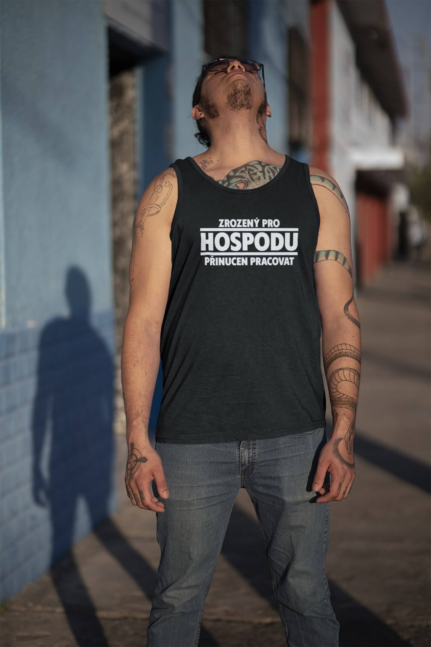 Pánské tílko Zrozený pro hospodu