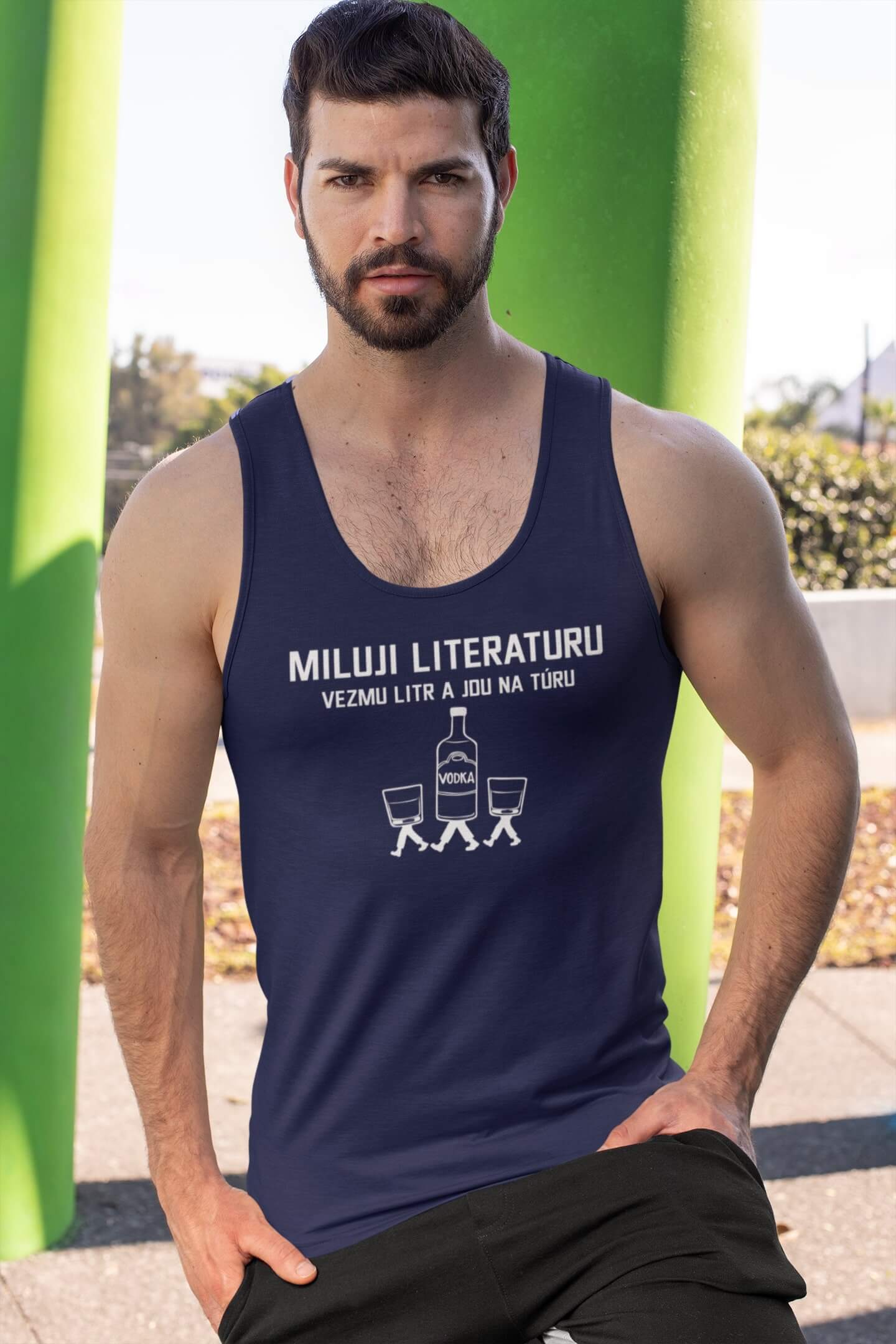 Pánské tílko Miluji literaturu