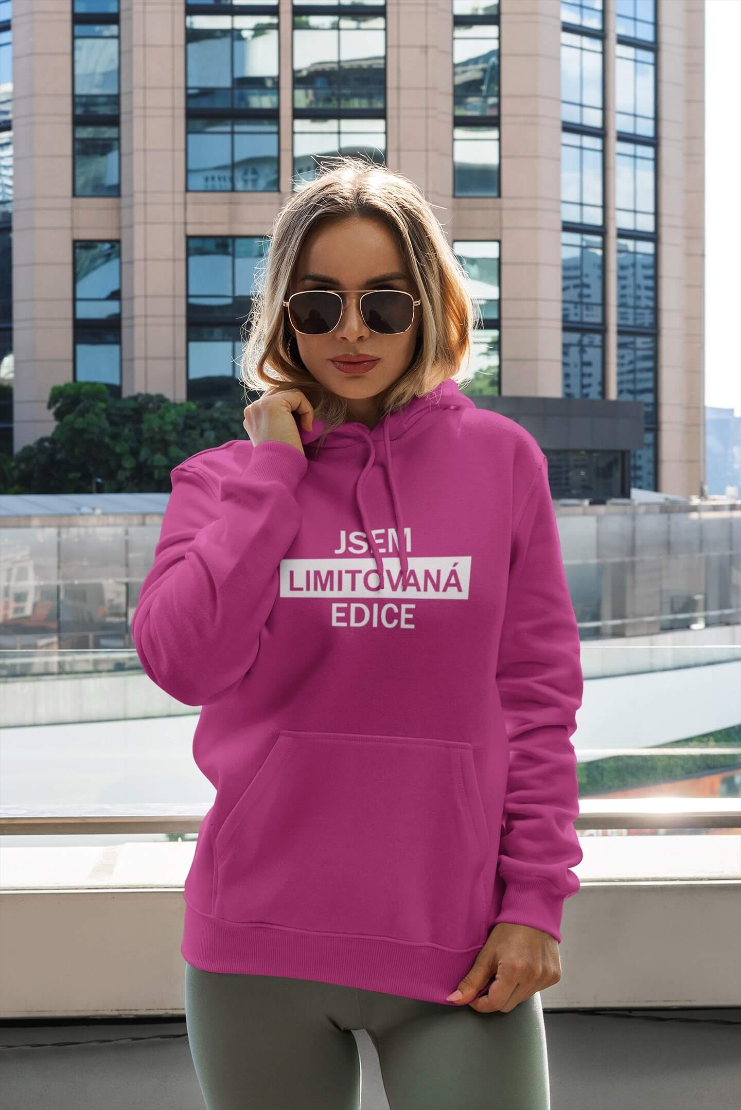Dámská mikina Jsem limitovaná edice Barva: Purpurová, Velikost: XL