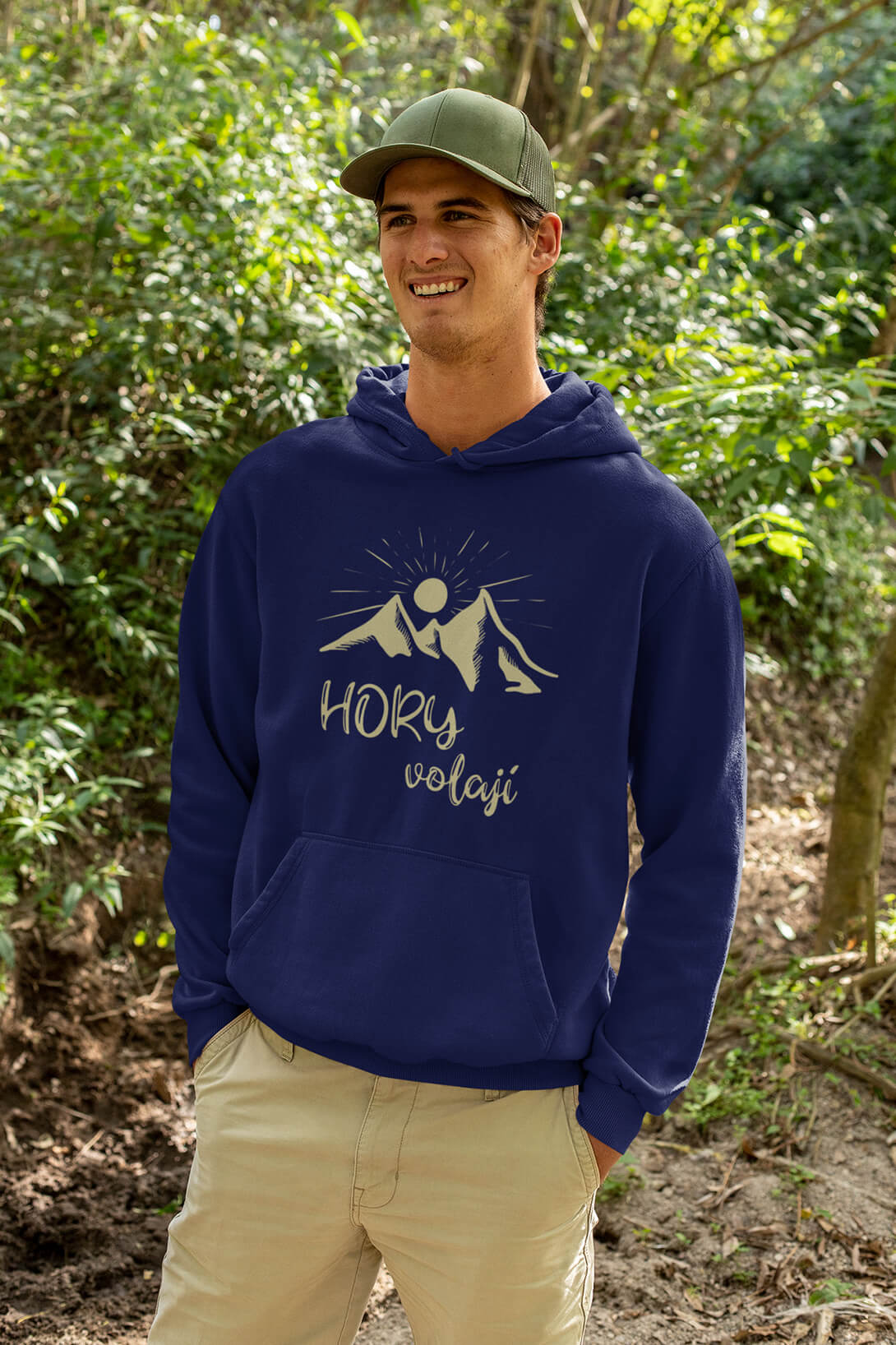 Pánská mikina Hory volají Barva: Kráľovská modrá