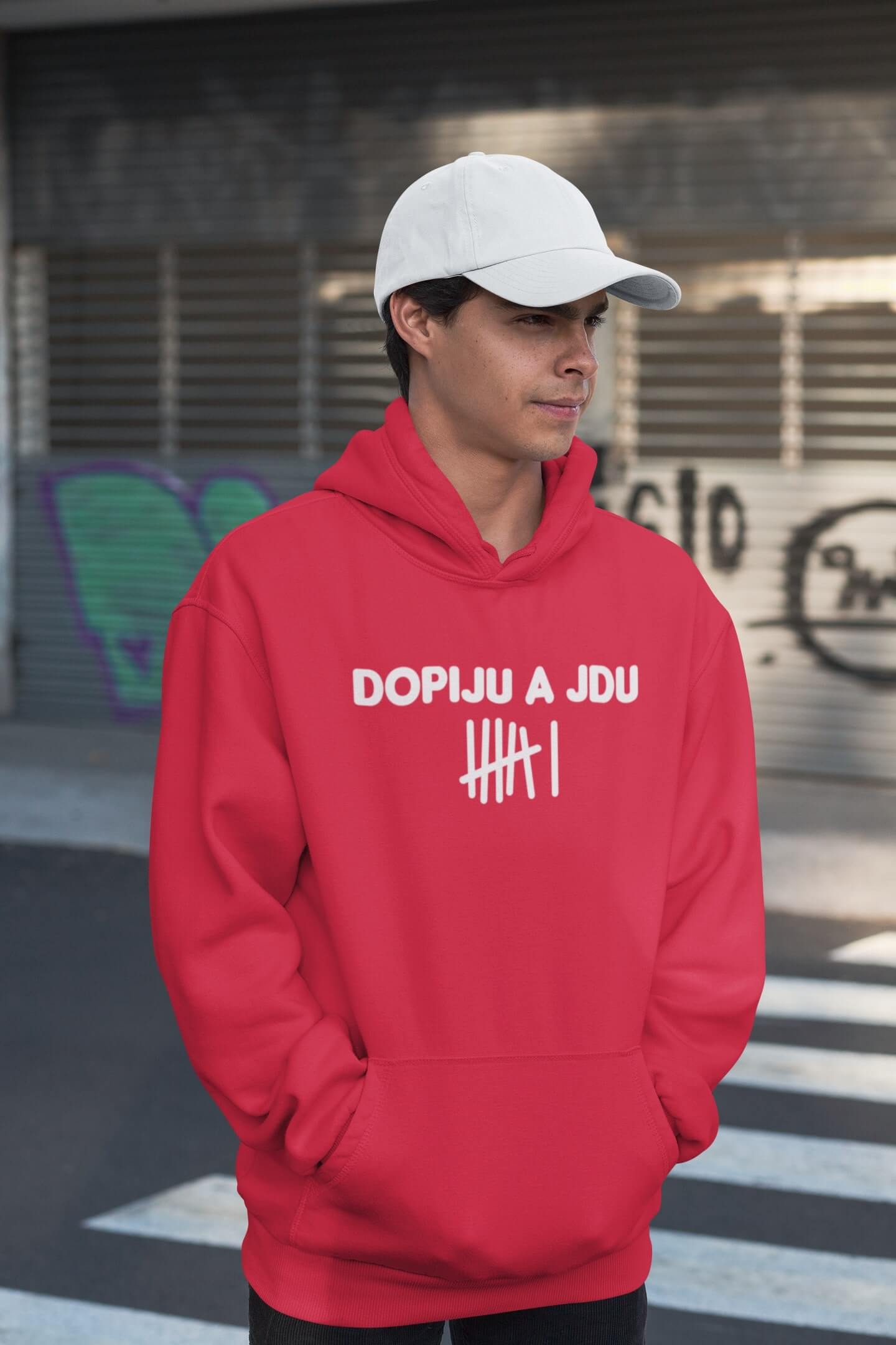 Pánská mikina Dopiju a jdu