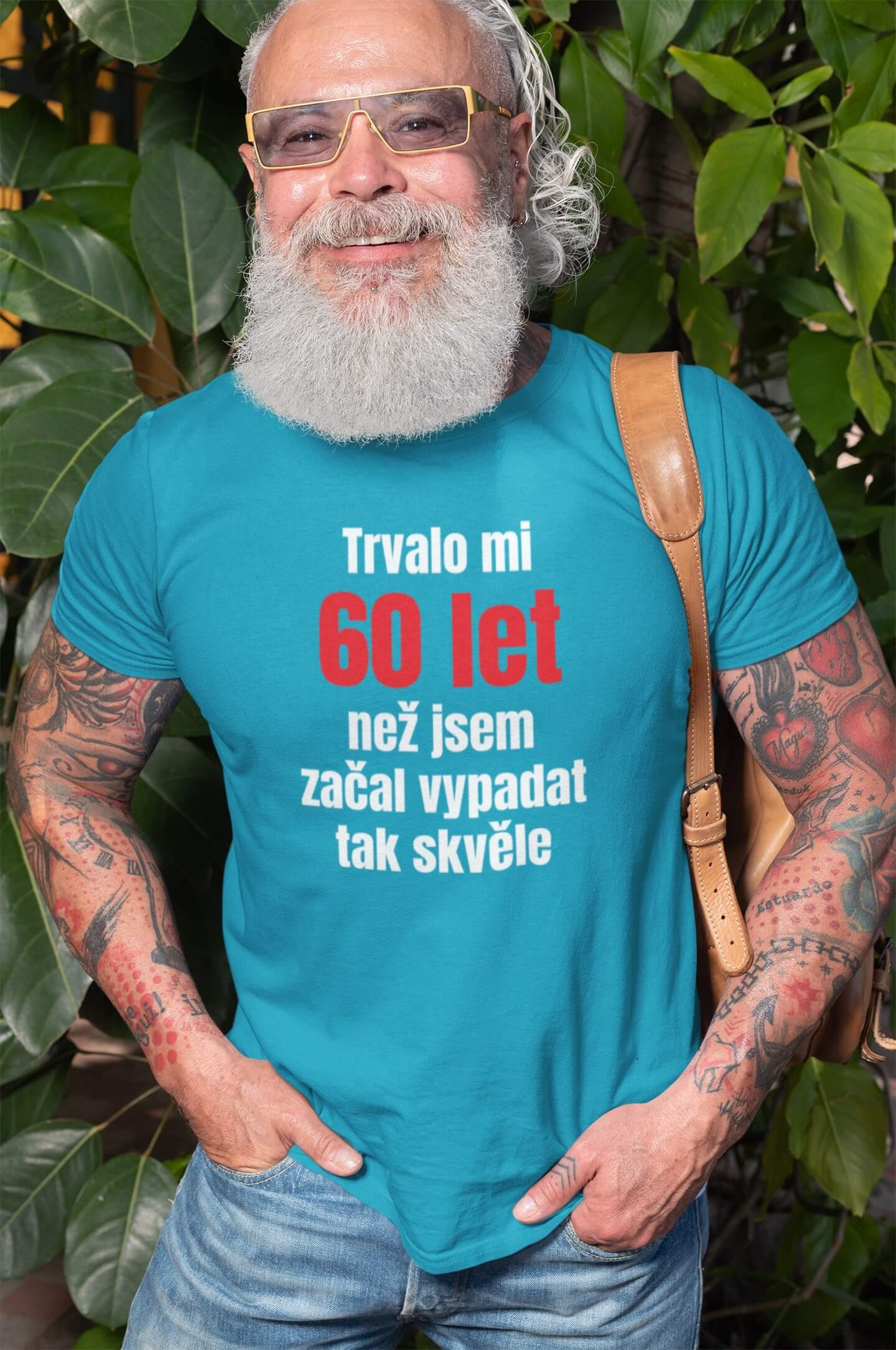 Pánské tričko Trvalo mi 60 let Barva: Tyrkysová