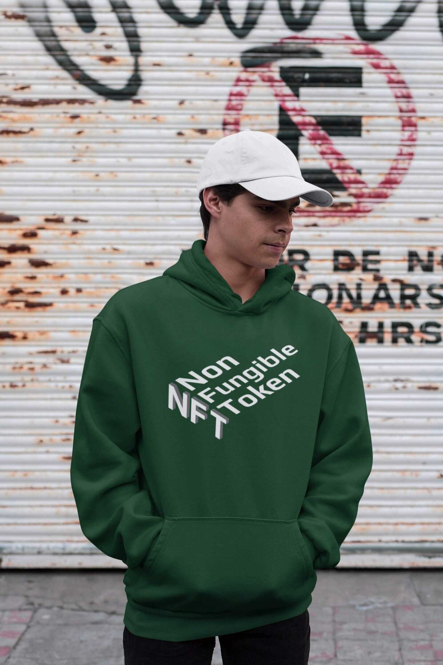 Pánská mikina NFT Barva: Láhvově zelená