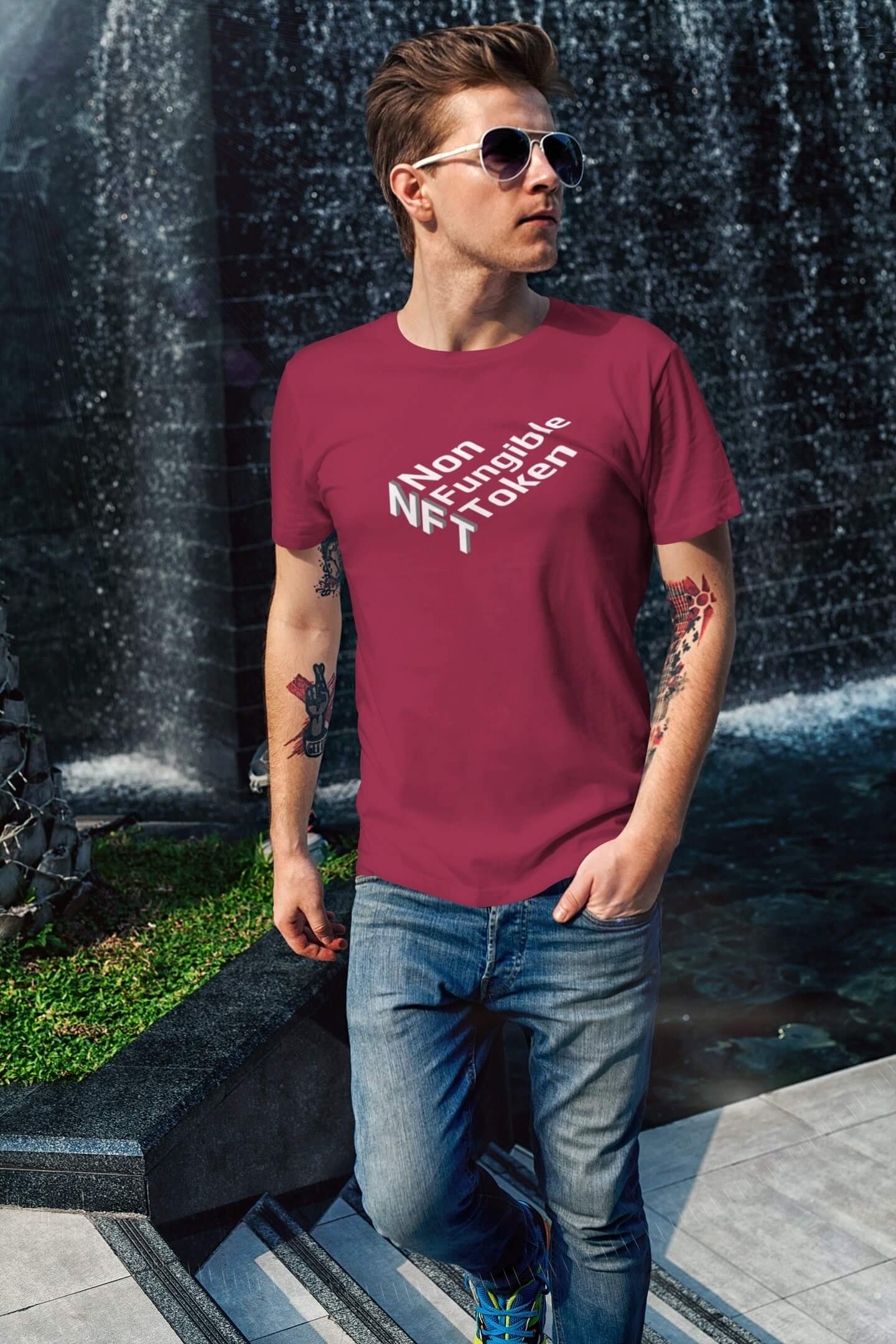 Pánské tričko NFT Barva: Marlboro červená