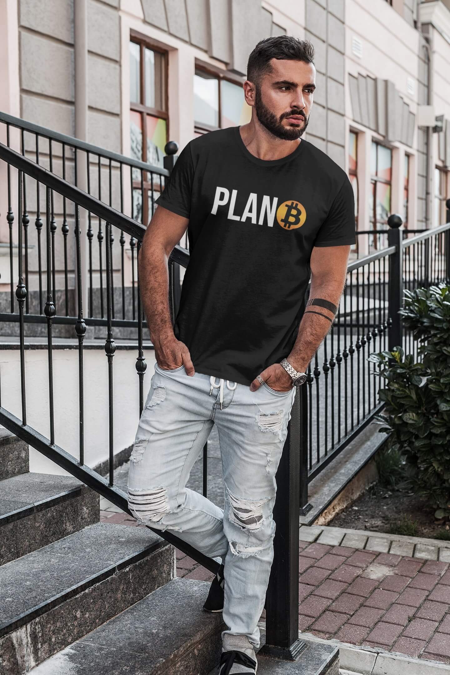 Pánské tričko Plan B Barva: Černá, Velikost: S