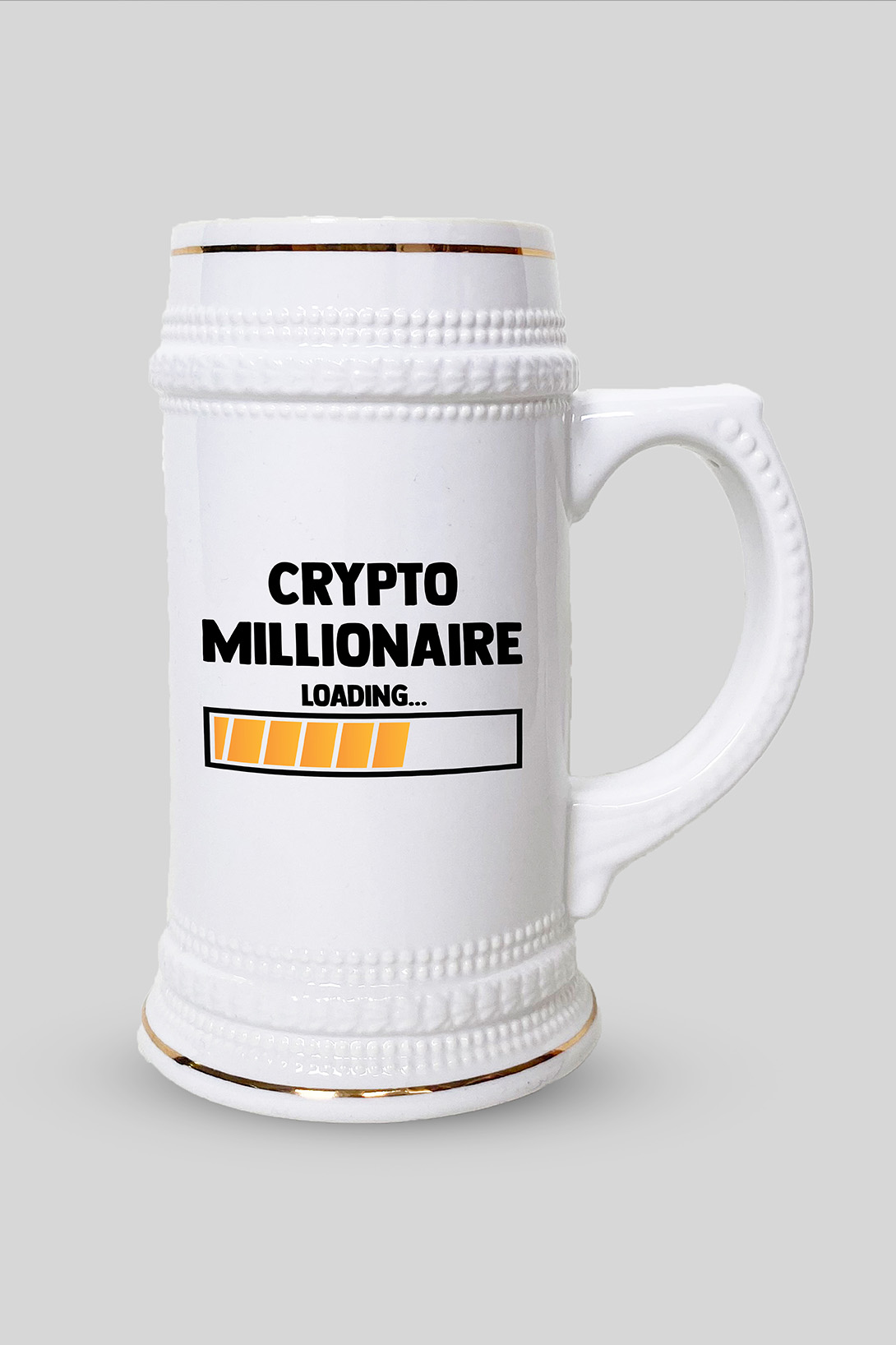 Půllitr na pivo Crypto millionaire
