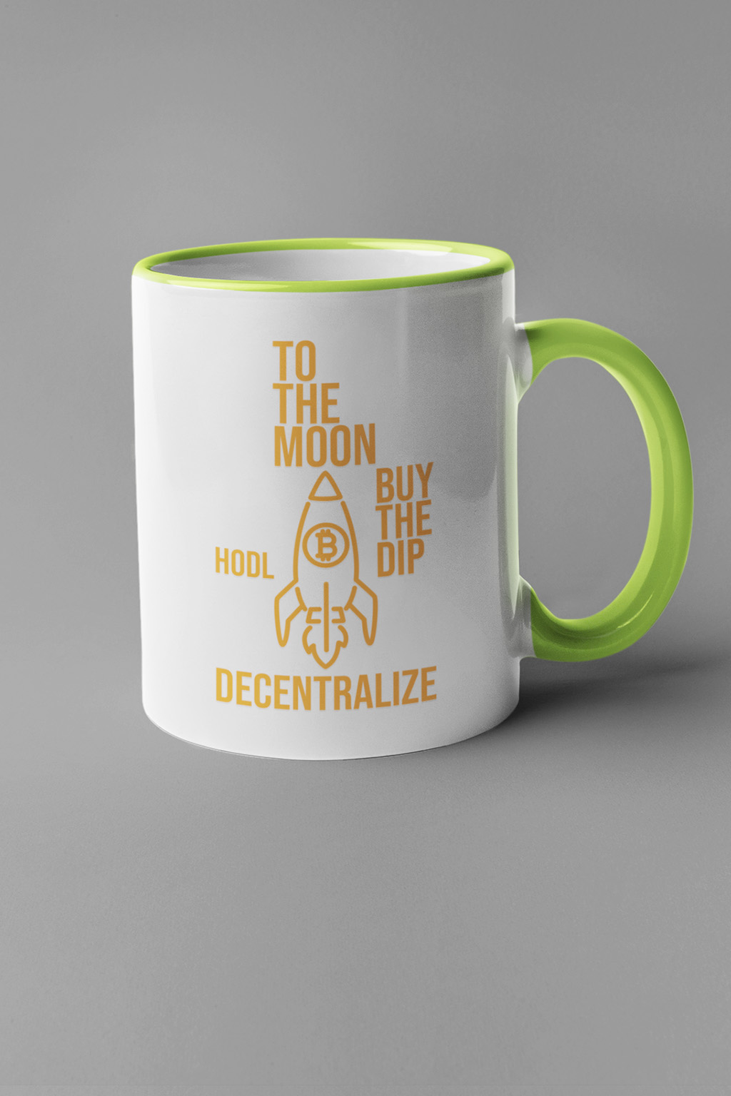 Hrnek Bitcoin rocket Barva: Zelená