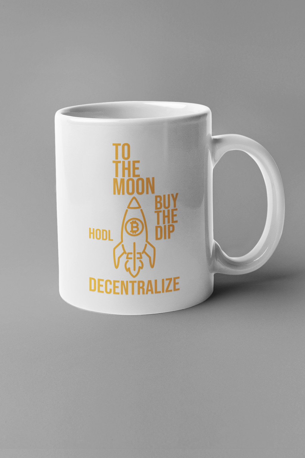 Hrnek Bitcoin rocket