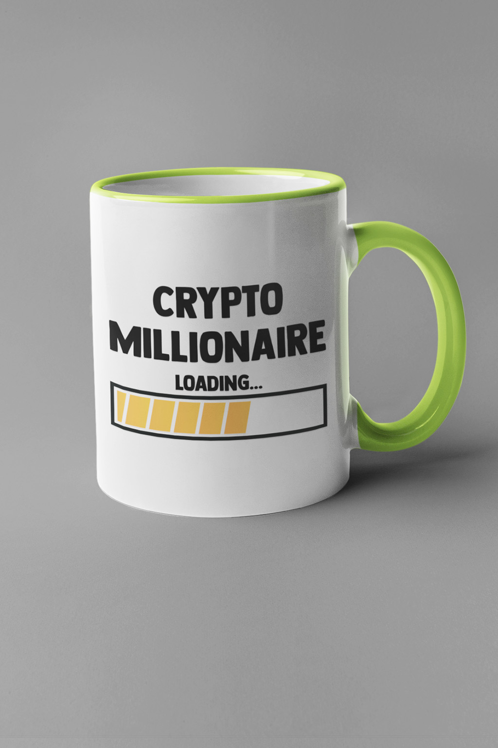 Hrnek Crypto millionaire Barva: Zelená
