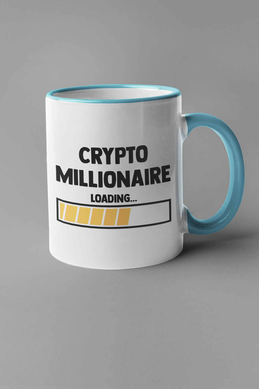 Hrnek Crypto millionaire Barva: Modrá