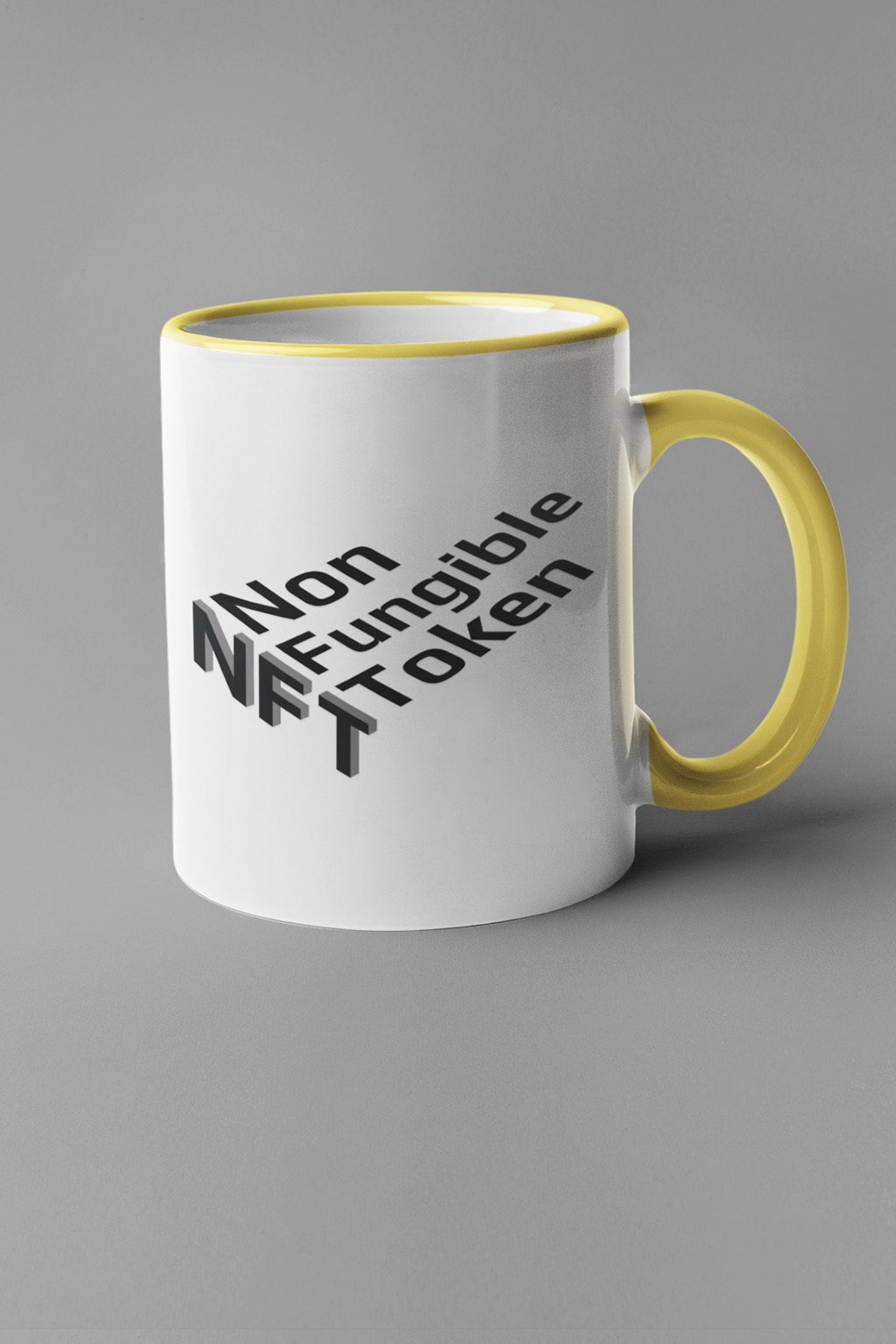 Hrnek NFT Barva: Žlutá