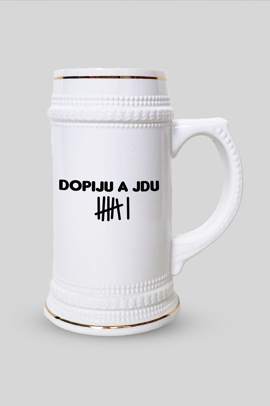 Půllitr na pivo Dopiju a jdu