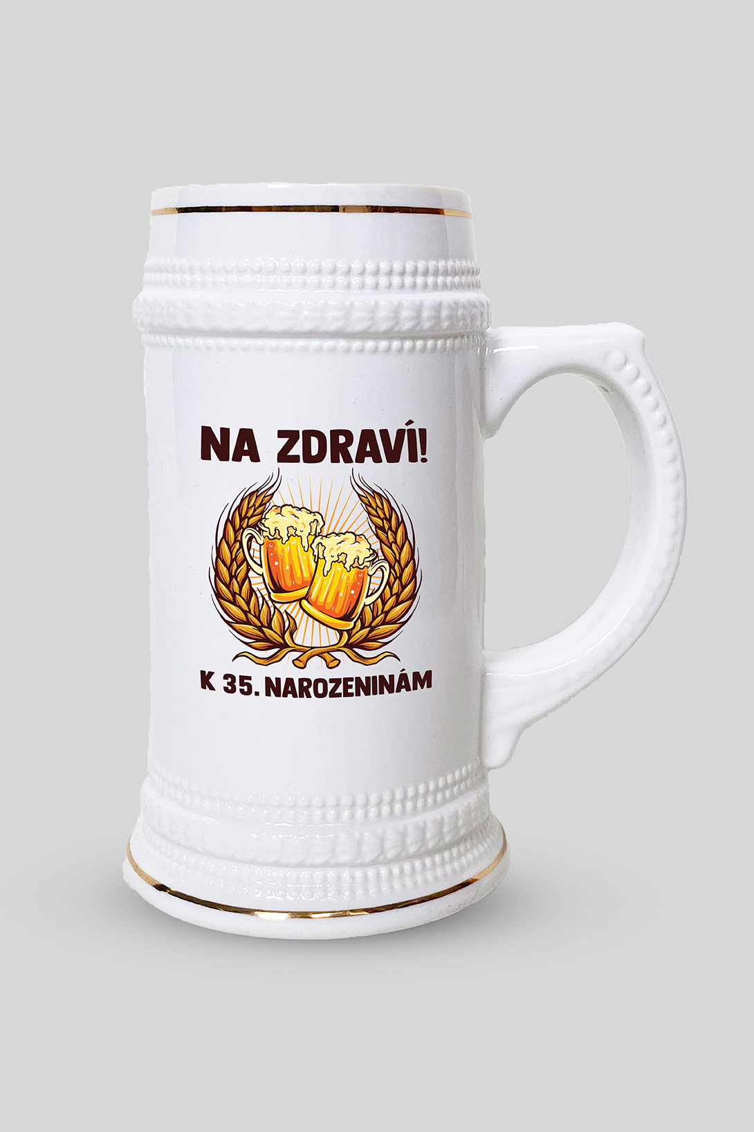 Půllitr na pivo k 35. narozeninám