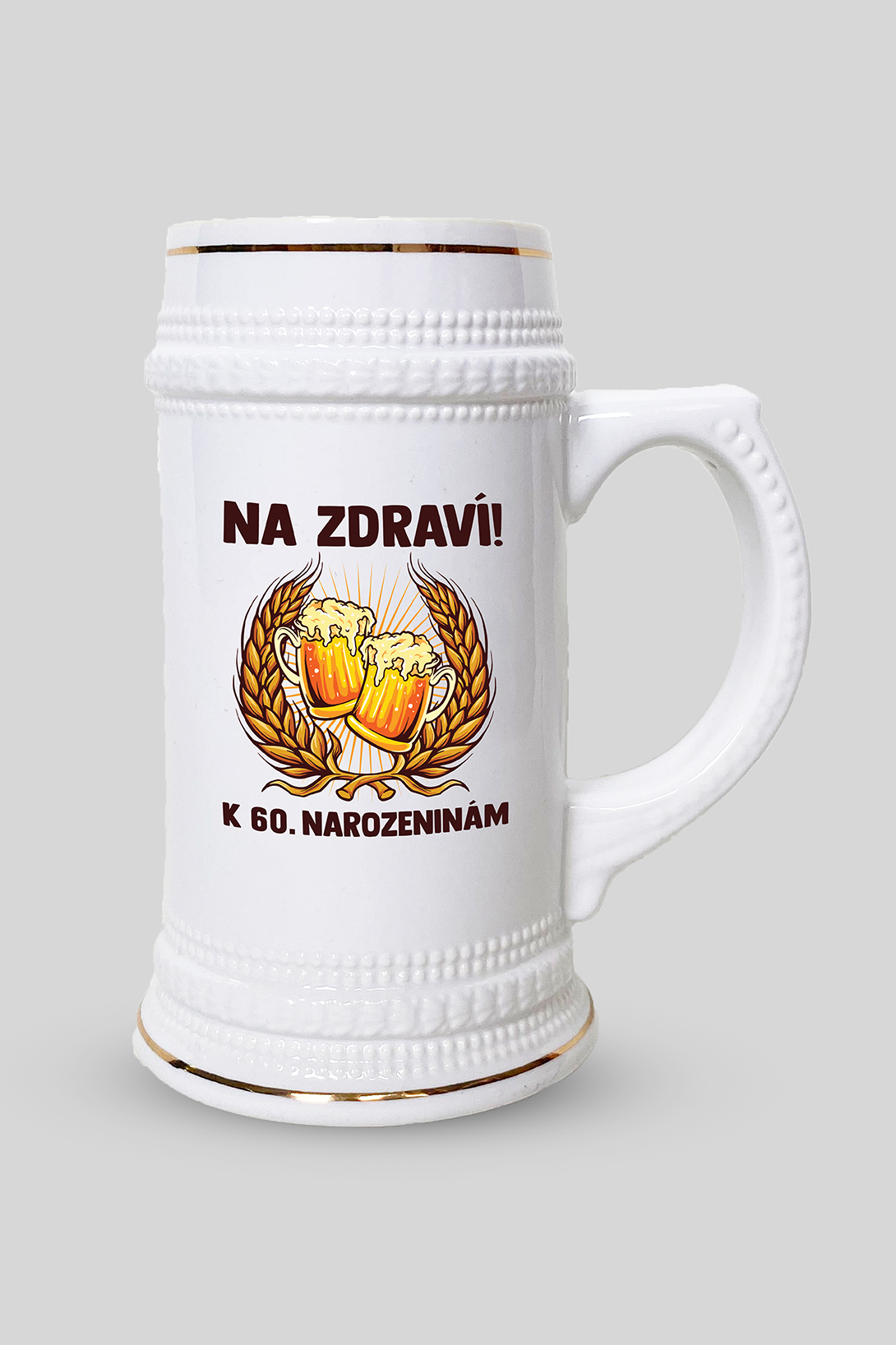 Půllitr na pivo k 60. narozeninám