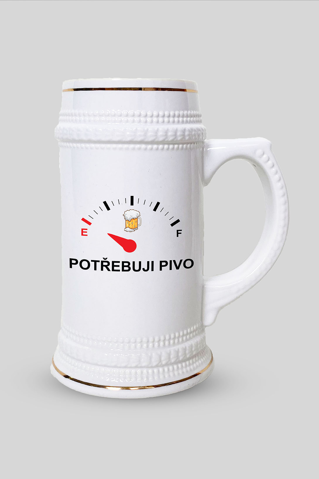 Půllitr na pivo Potřebuji pivo