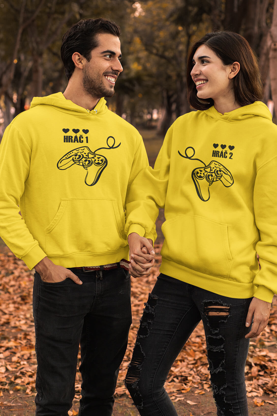 Mikiny pro páry Hráč Barva: Žlutá, Dámska velikost: XS, Pánska velikost: M