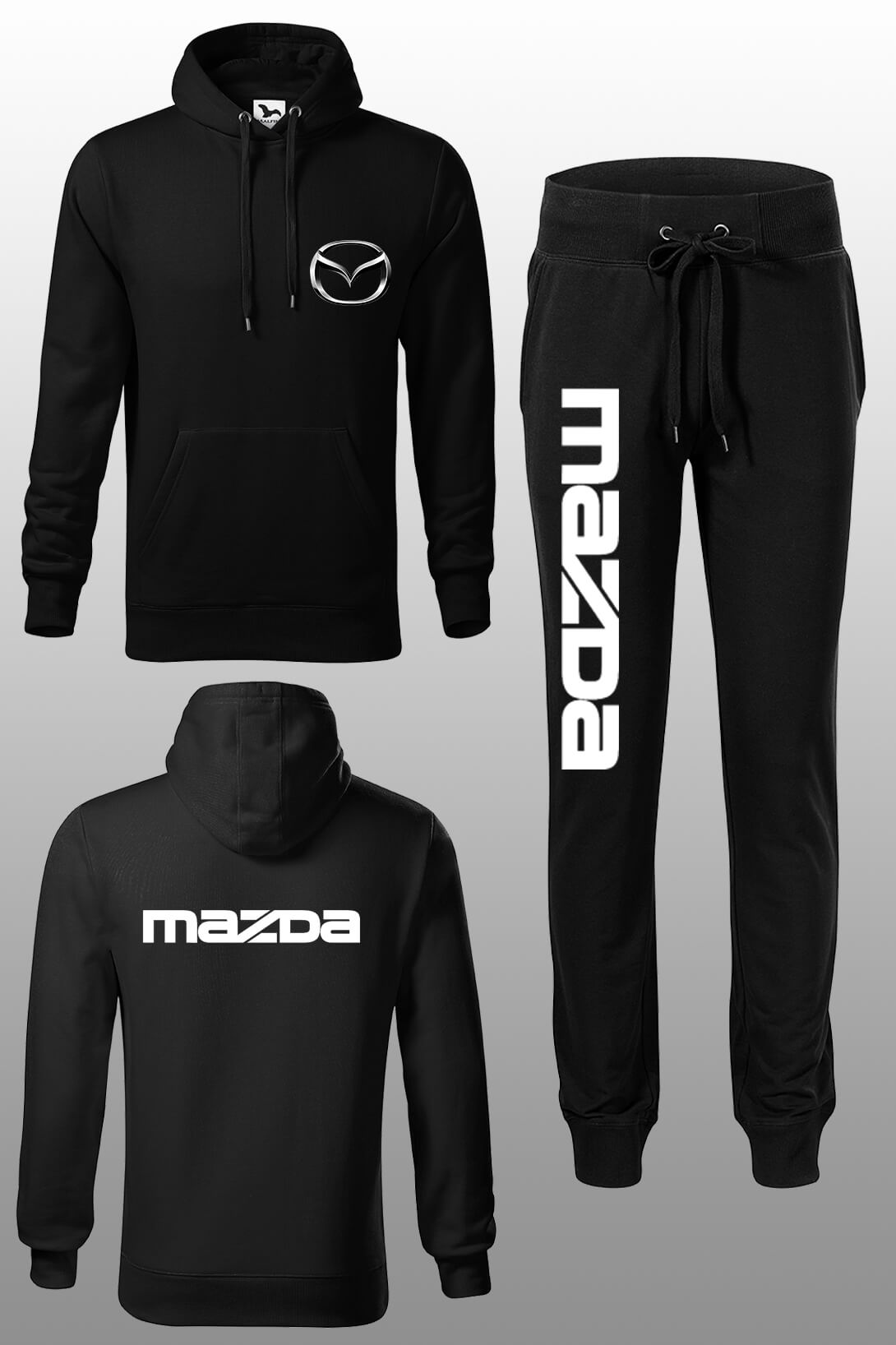 Tepláková souprava s dlouhým rukávem Mazda Tepláky velikost: L, Mikina velikost: XL