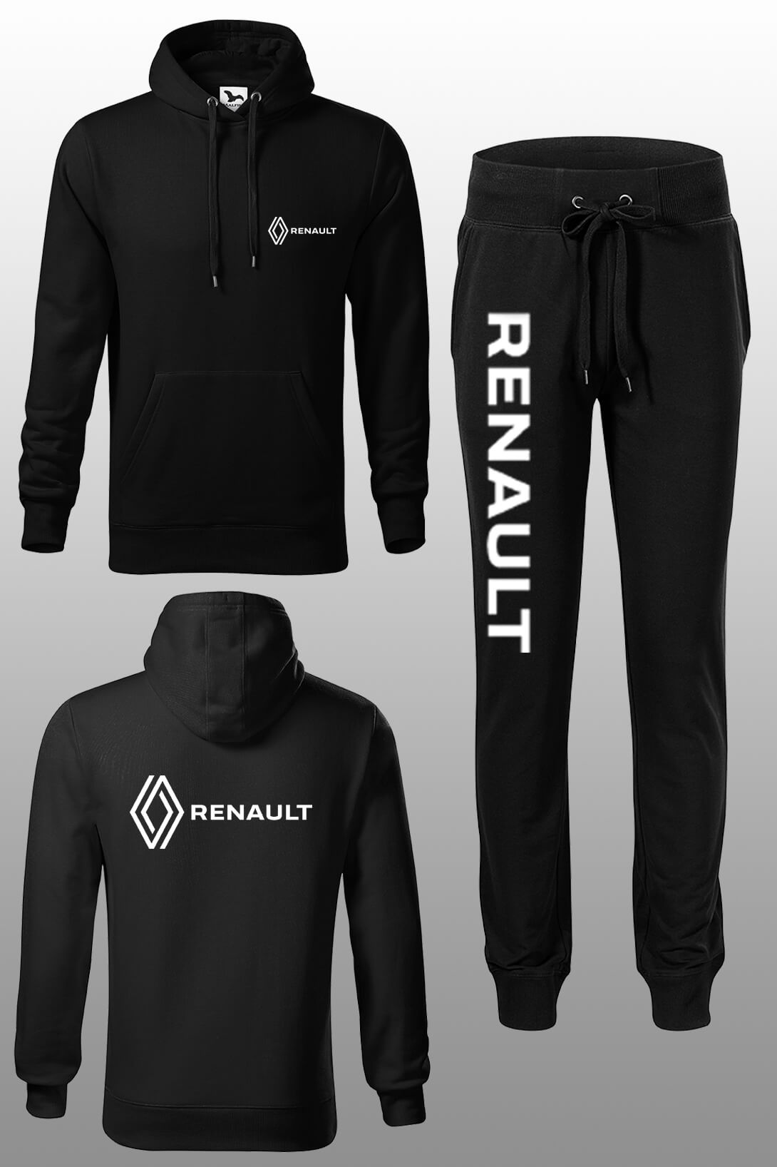 Tepláková souprava s dlouhým rukávem Renault Tepláky velikost: S, Mikina velikost: XL