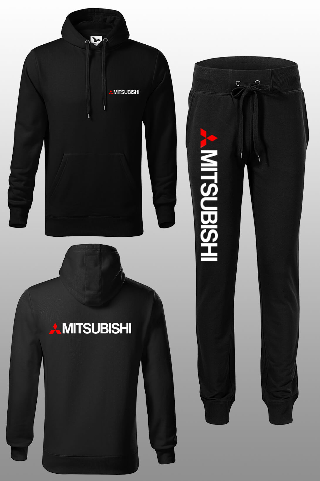 Tepláková souprava s dlouhým rukávem Mitsubishi Tepláky velikost: 3XL, Mikina velikost: 2XL