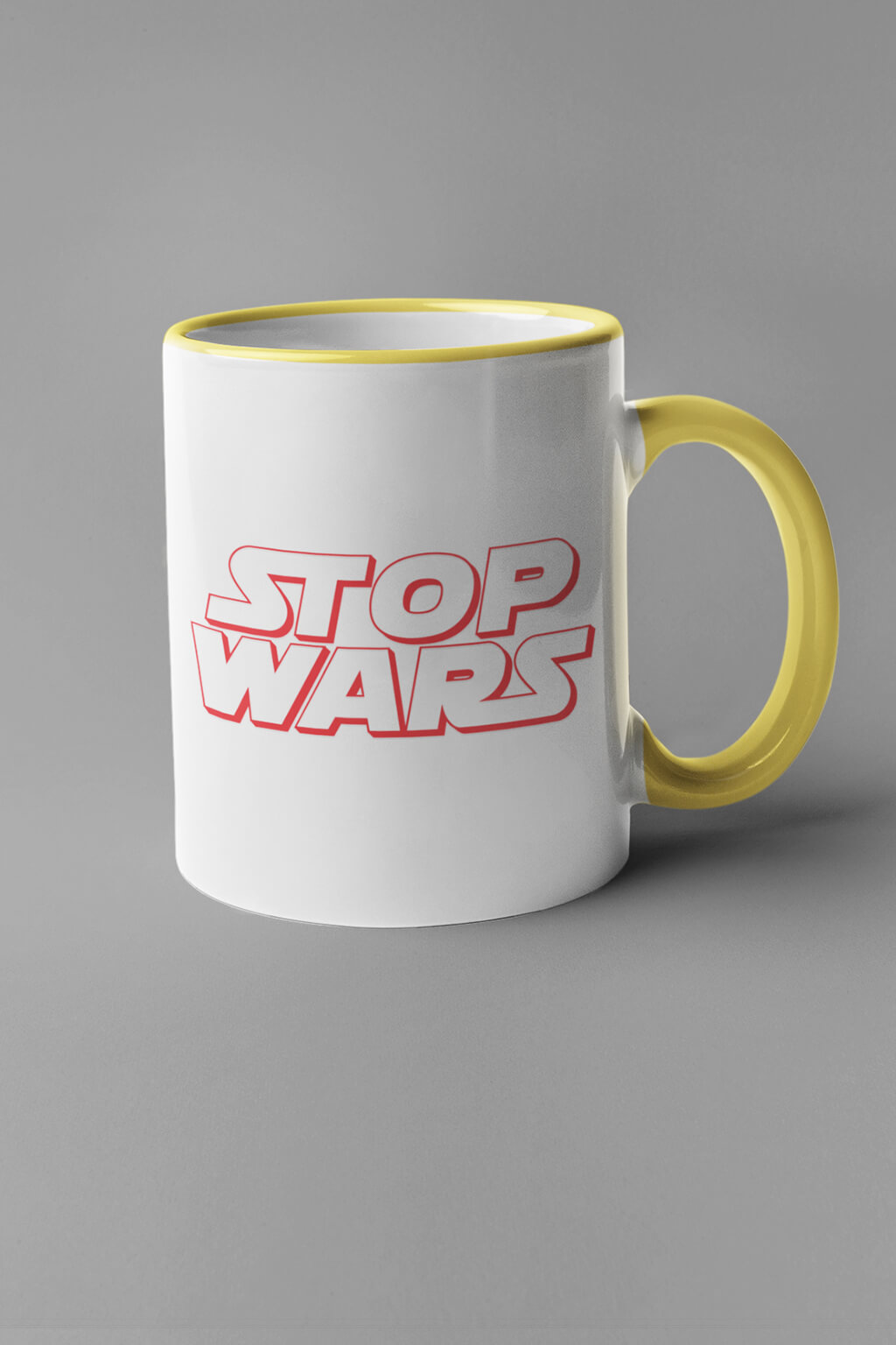 Levně Hrnek STOP WARS Barva: Žlutá
