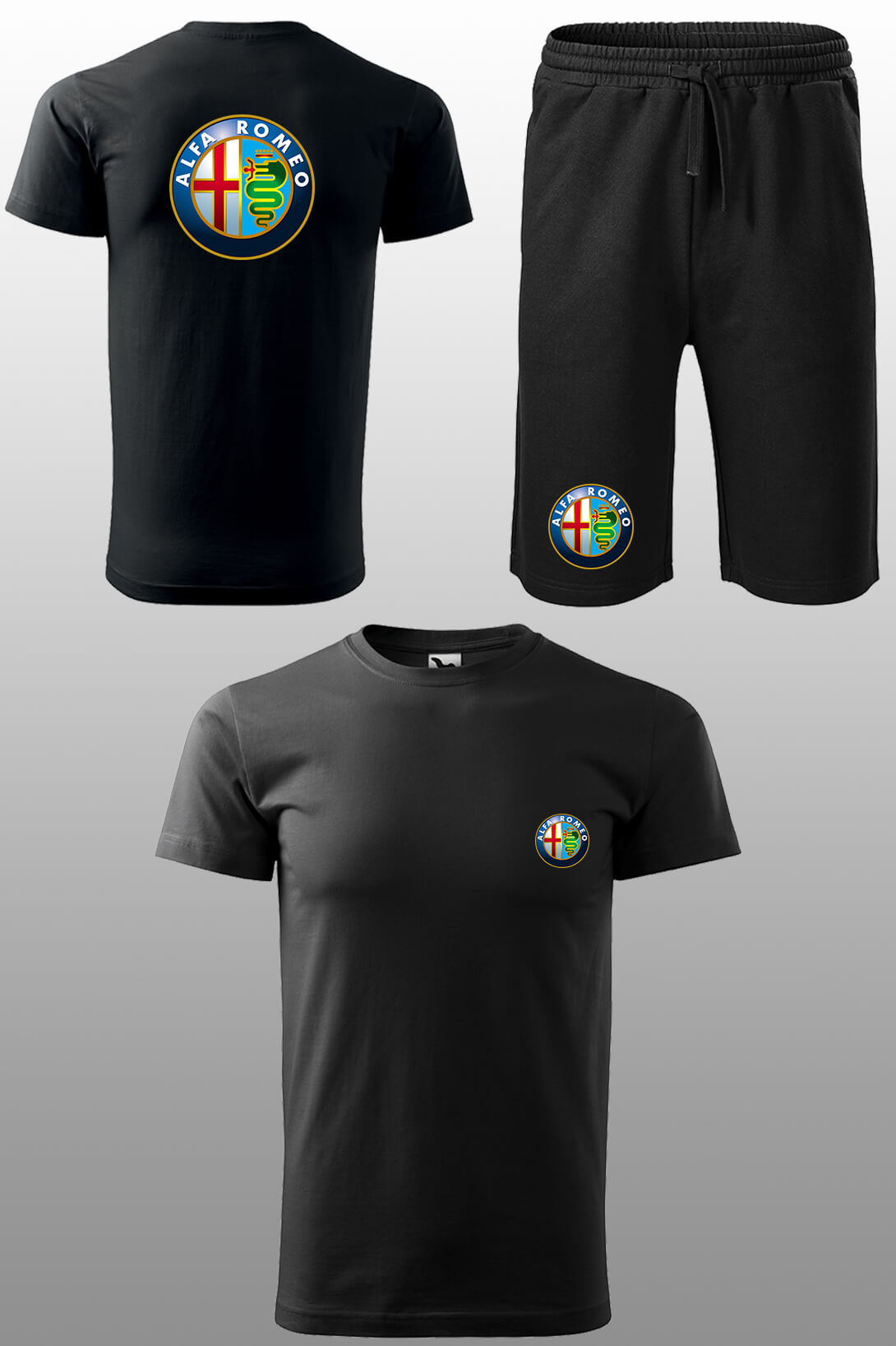 Tepláková souprava s krátkým rukávem Alfa Romeo Kraťasy velikost: 2XL, Triko velikost: 5XL