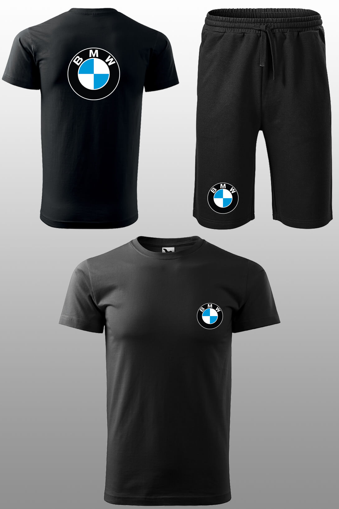 Tepláková souprava s krátkým rukávem BMW Kraťasy velikost: L, Triko velikost: 5XL
