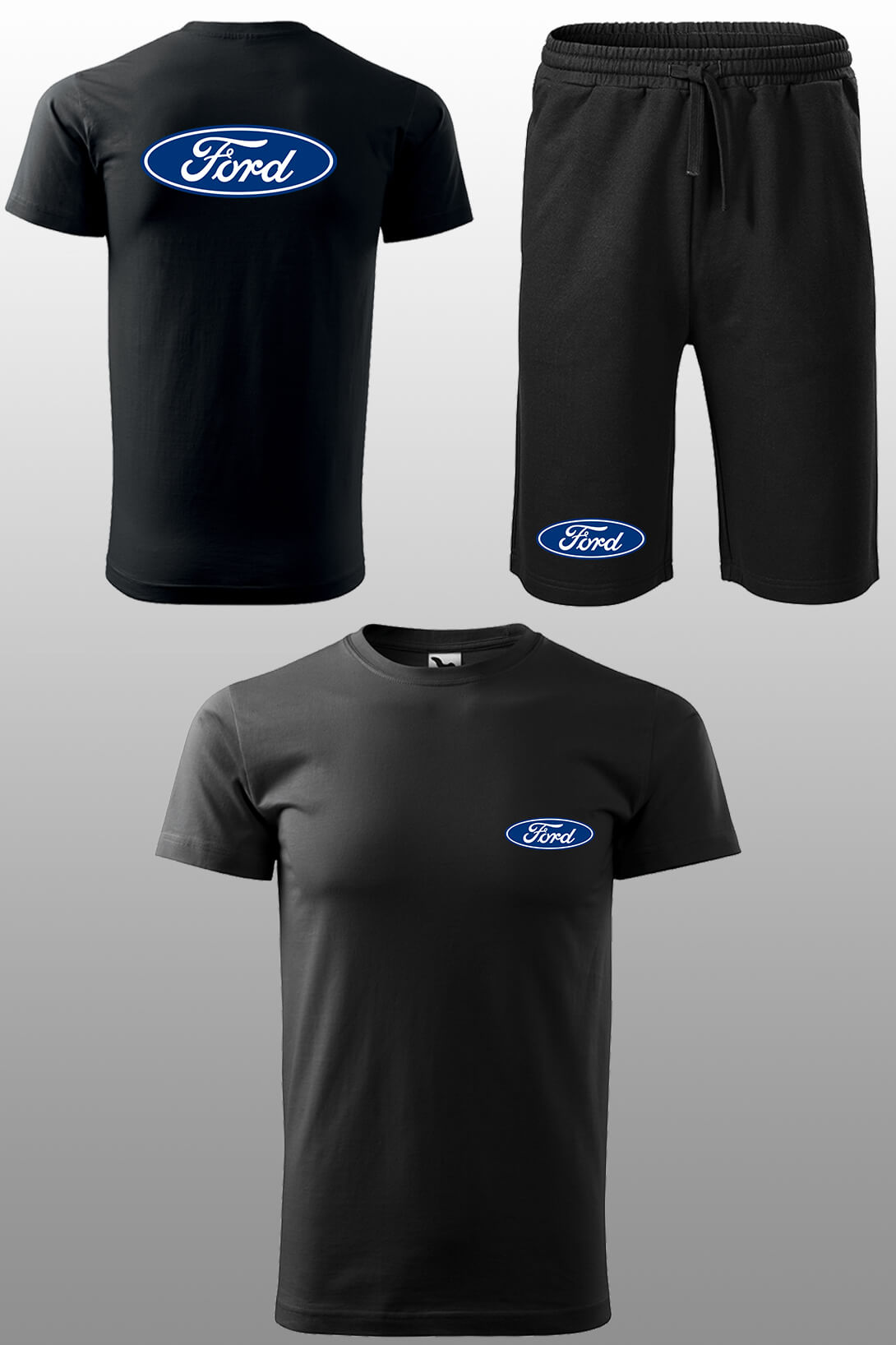 Tepláková souprava s krátkým rukávem Ford Kraťasy velikost: S, Triko velikost: 5XL