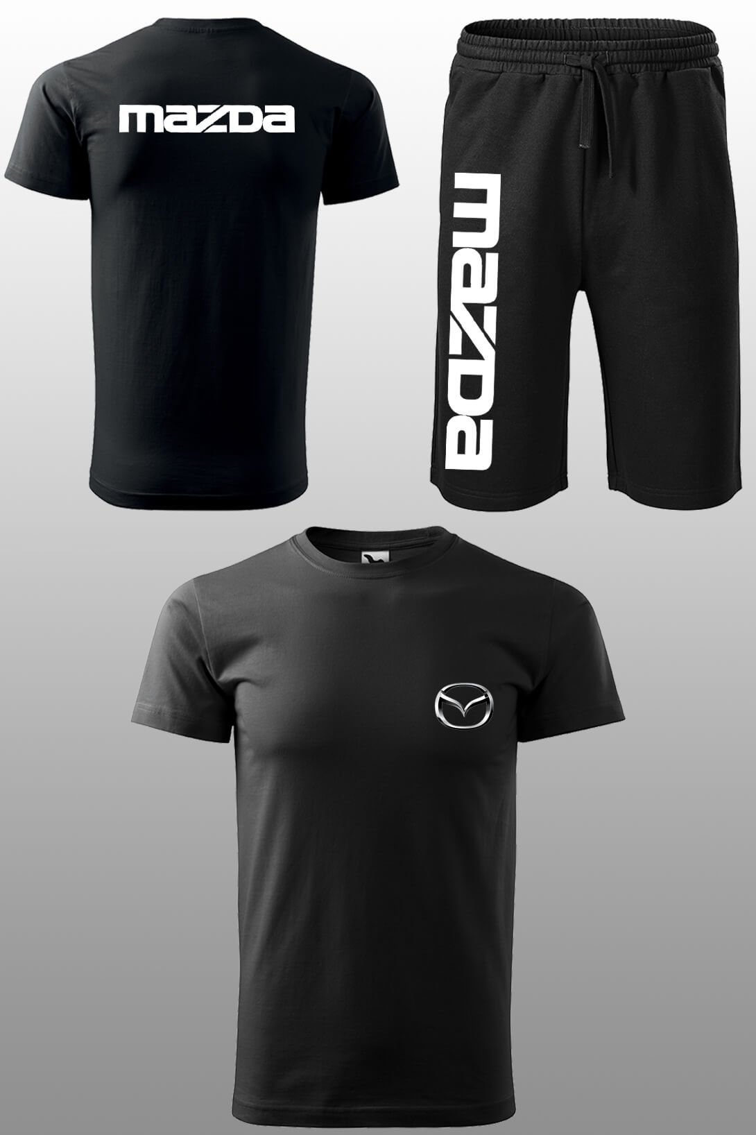 Tepláková souprava s krátkým rukávem Mazda Kraťasy velikost: M, Triko velikost: 5XL