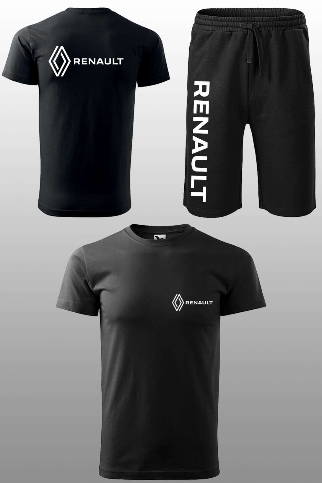 Tepláková souprava s krátkým rukávem Renault Kraťasy velikost: 2XL, Triko velikost: 5XL