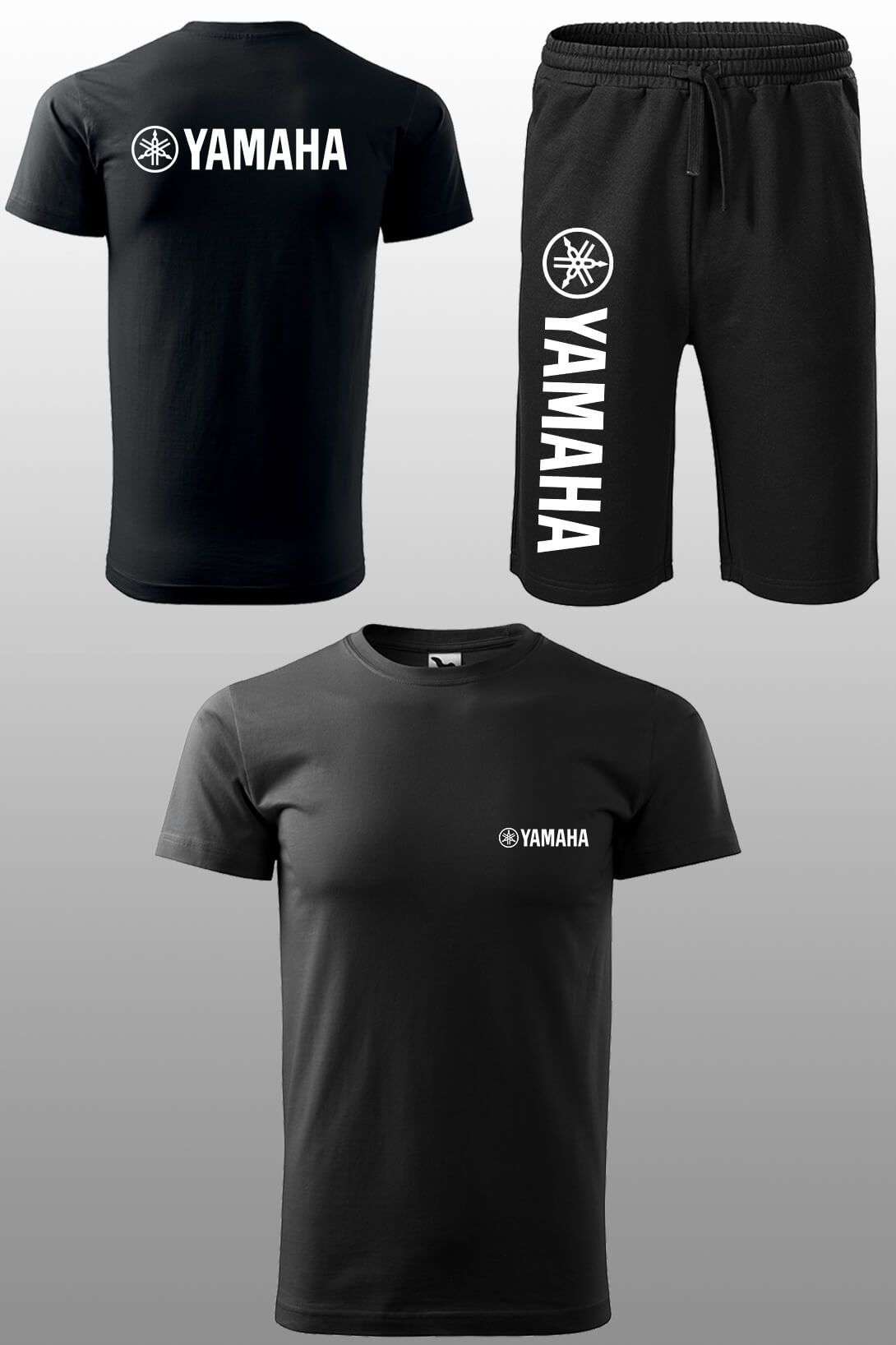 Tepláková souprava s krátkým rukávem Yamaha Kraťasy velikost: M, Triko velikost: 5XL