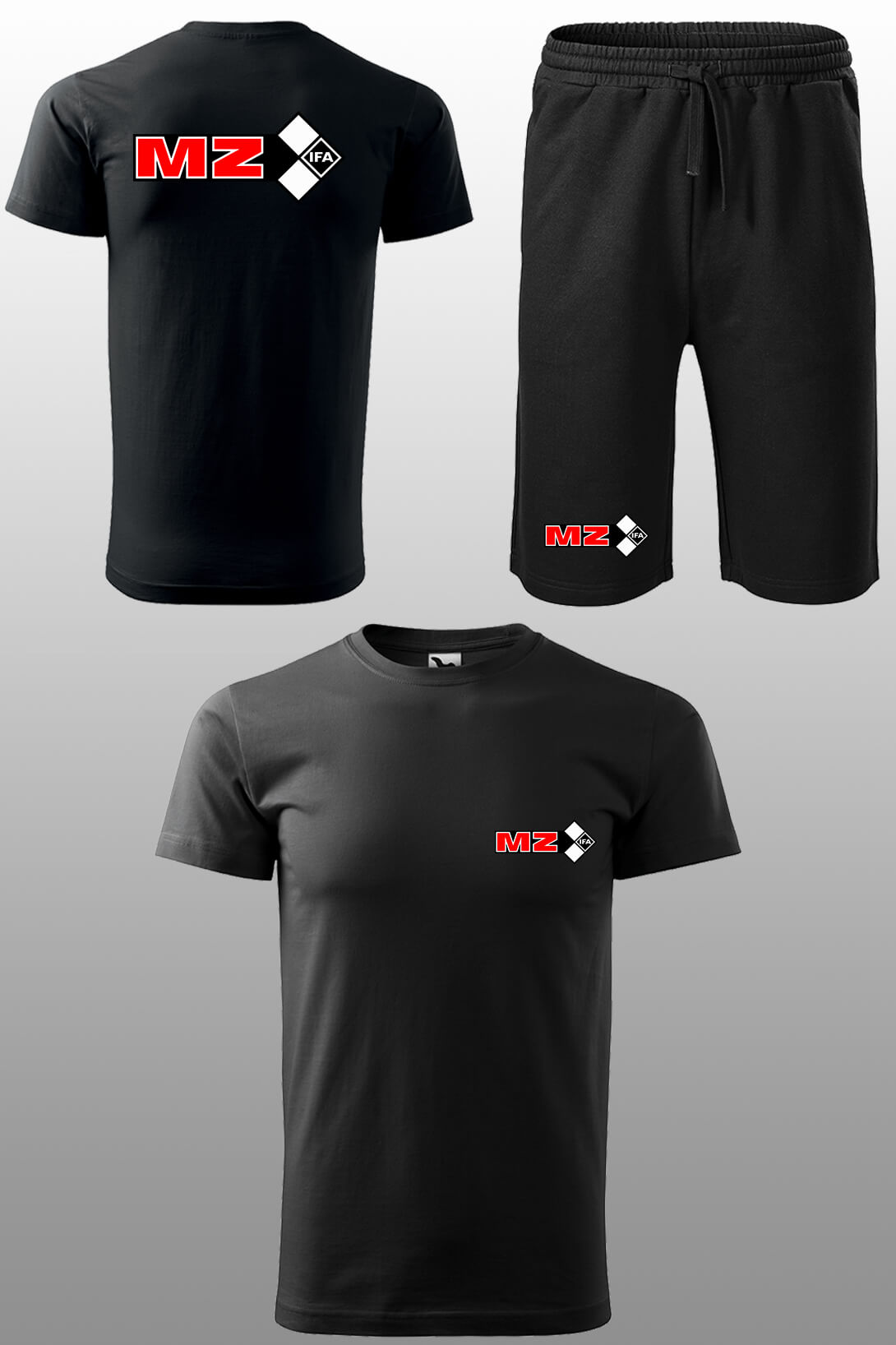 Tepláková souprava s krátkým rukávem MZ Kraťasy velikost: M, Triko velikost: 5XL