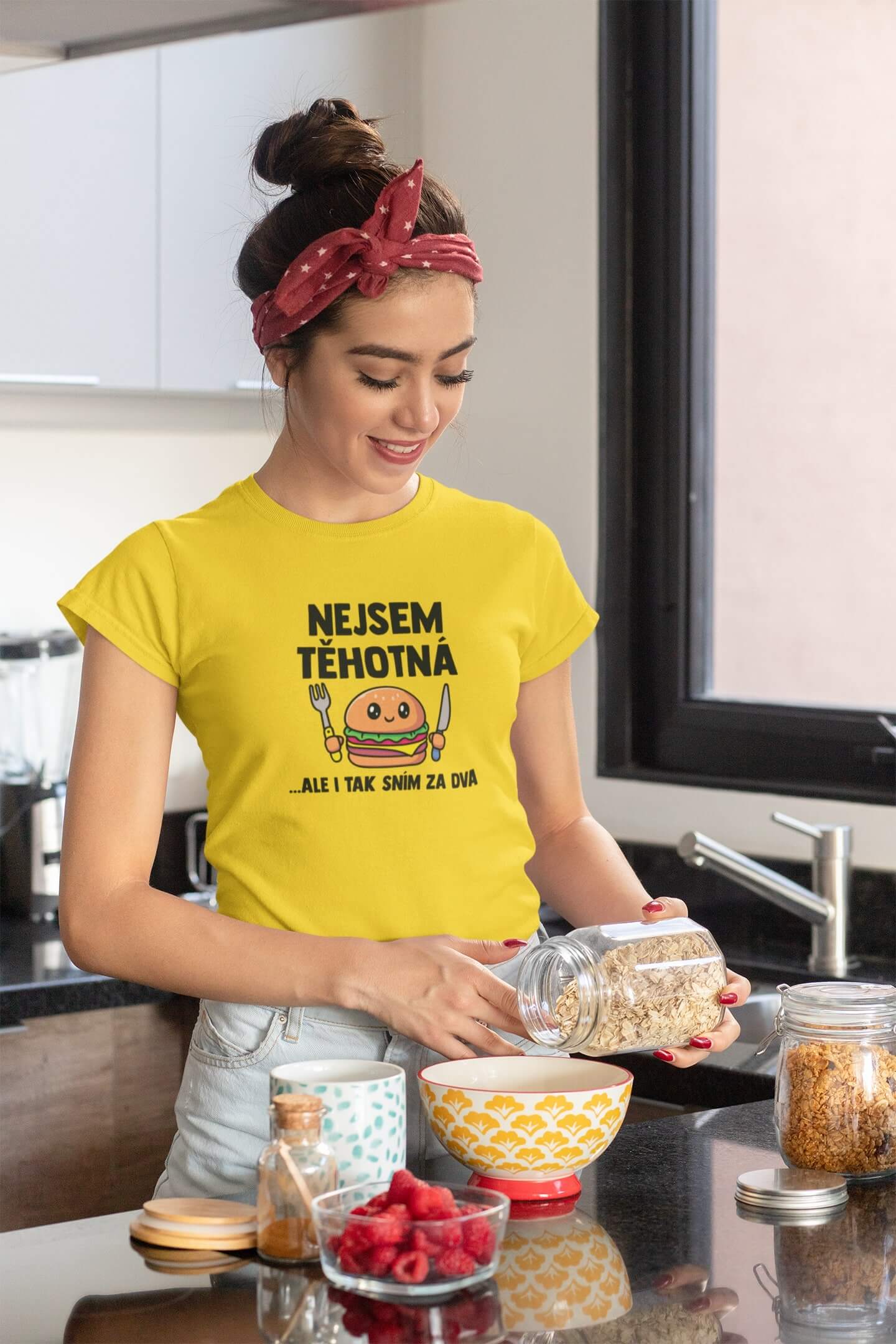 Dámské tričko Nejsem těhotná