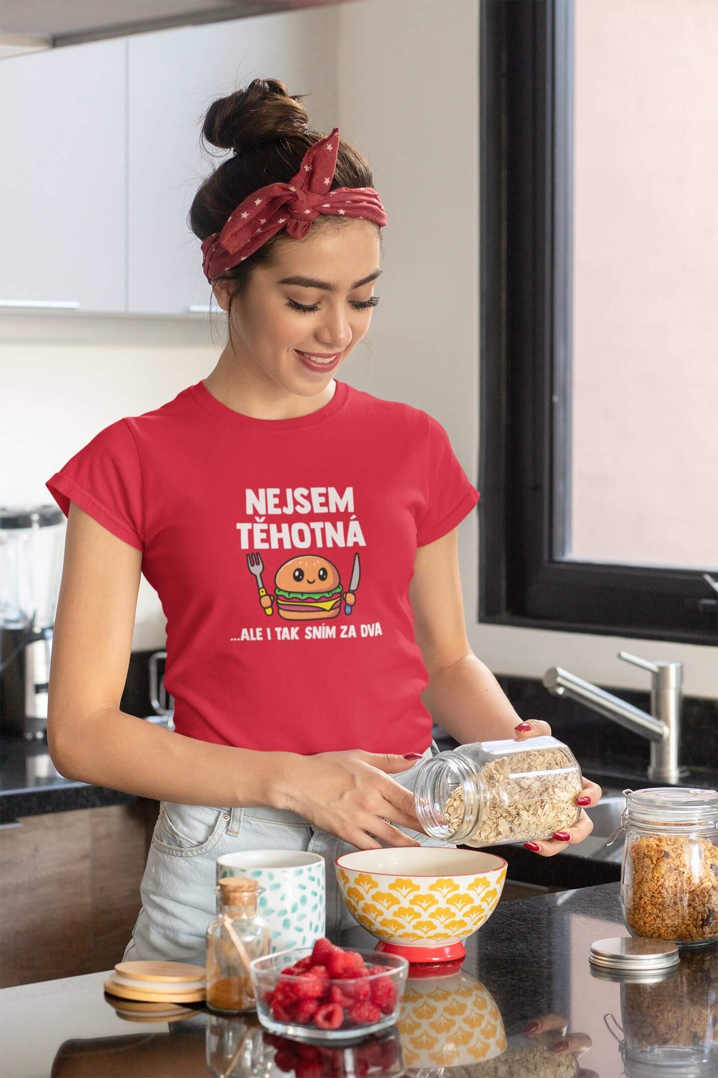 Dámské tričko Nejsem těhotná