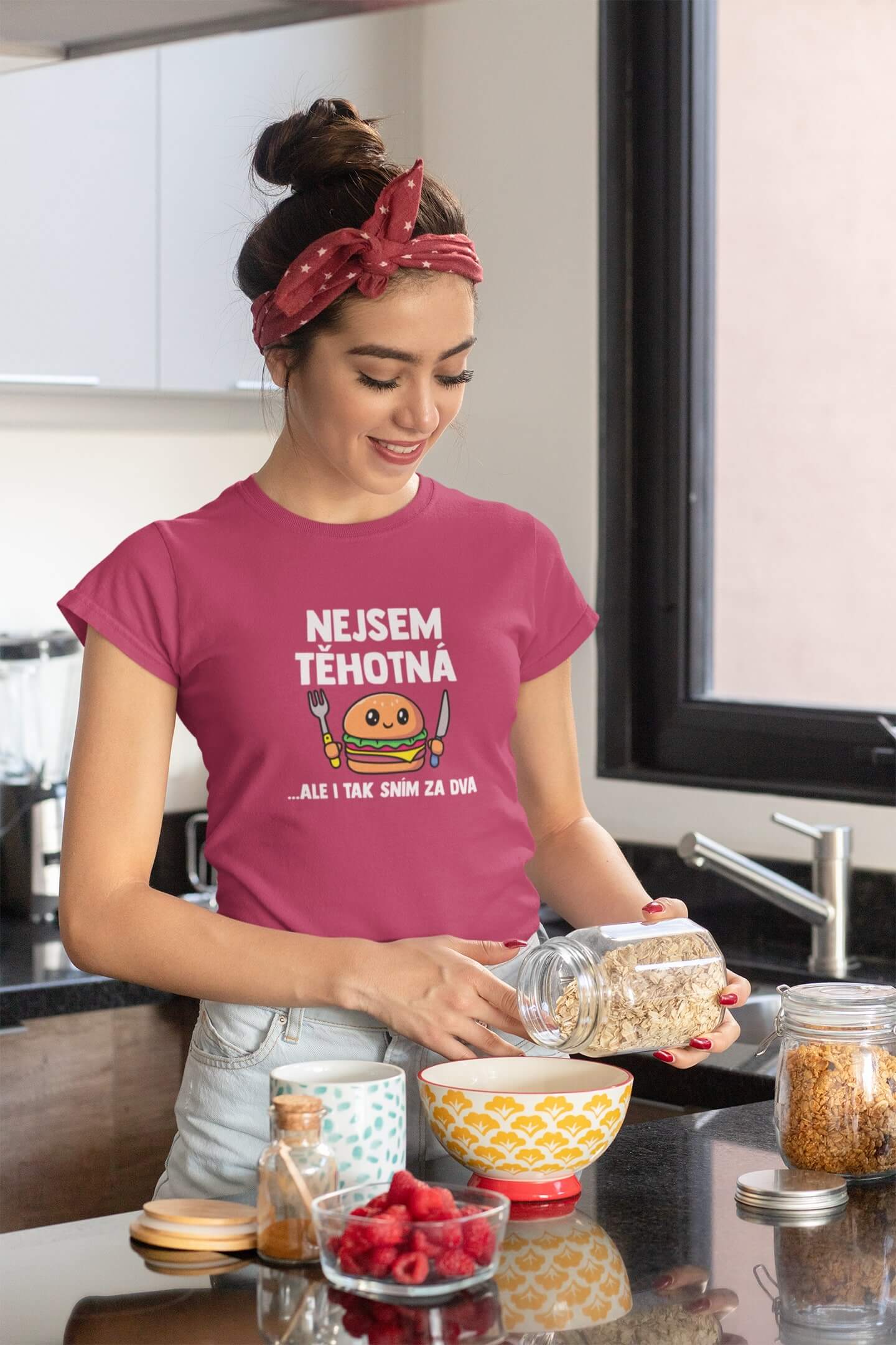 Dámské tričko Nejsem těhotná
