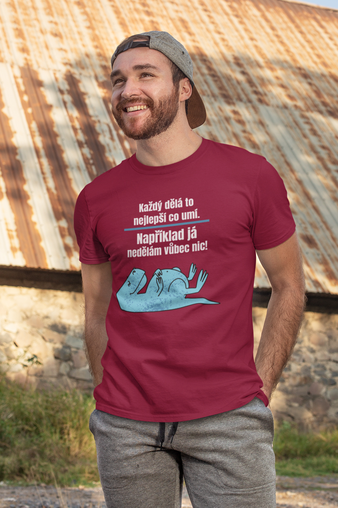 Pánské tričko Nedělám vůbec nic