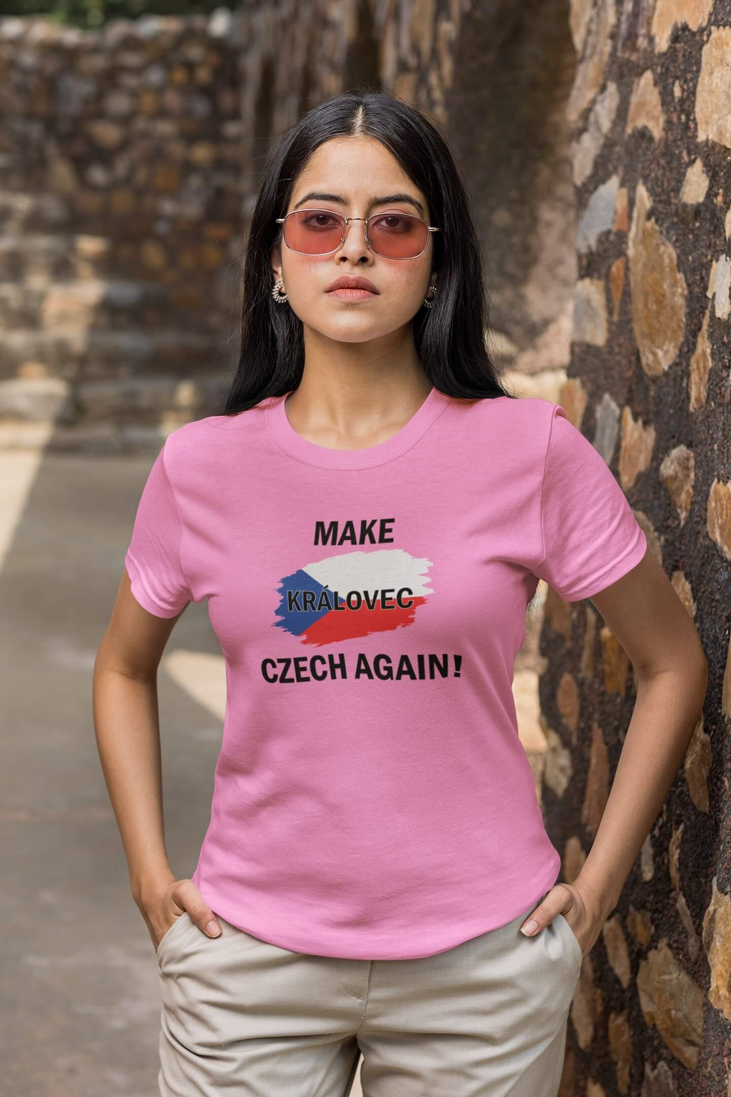 Dámské tričko Make Královec czech again