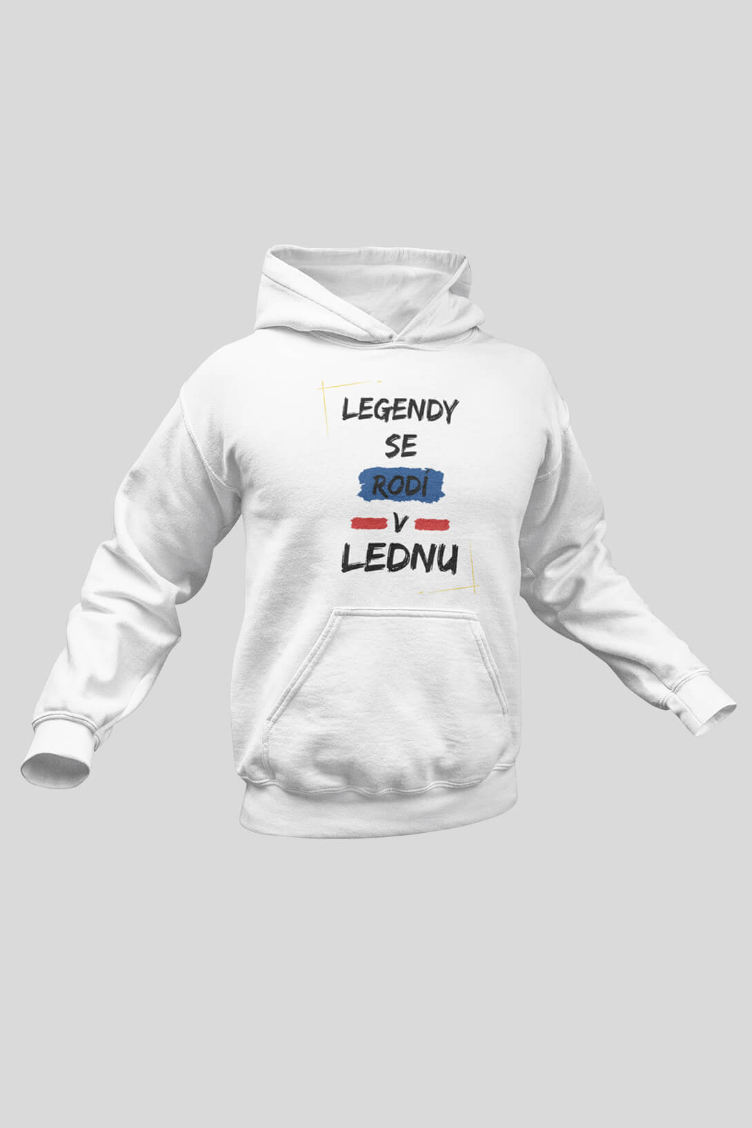 Pánská mikina Legendy se rodí v lednu Barva: Bíla, Velikost: XL