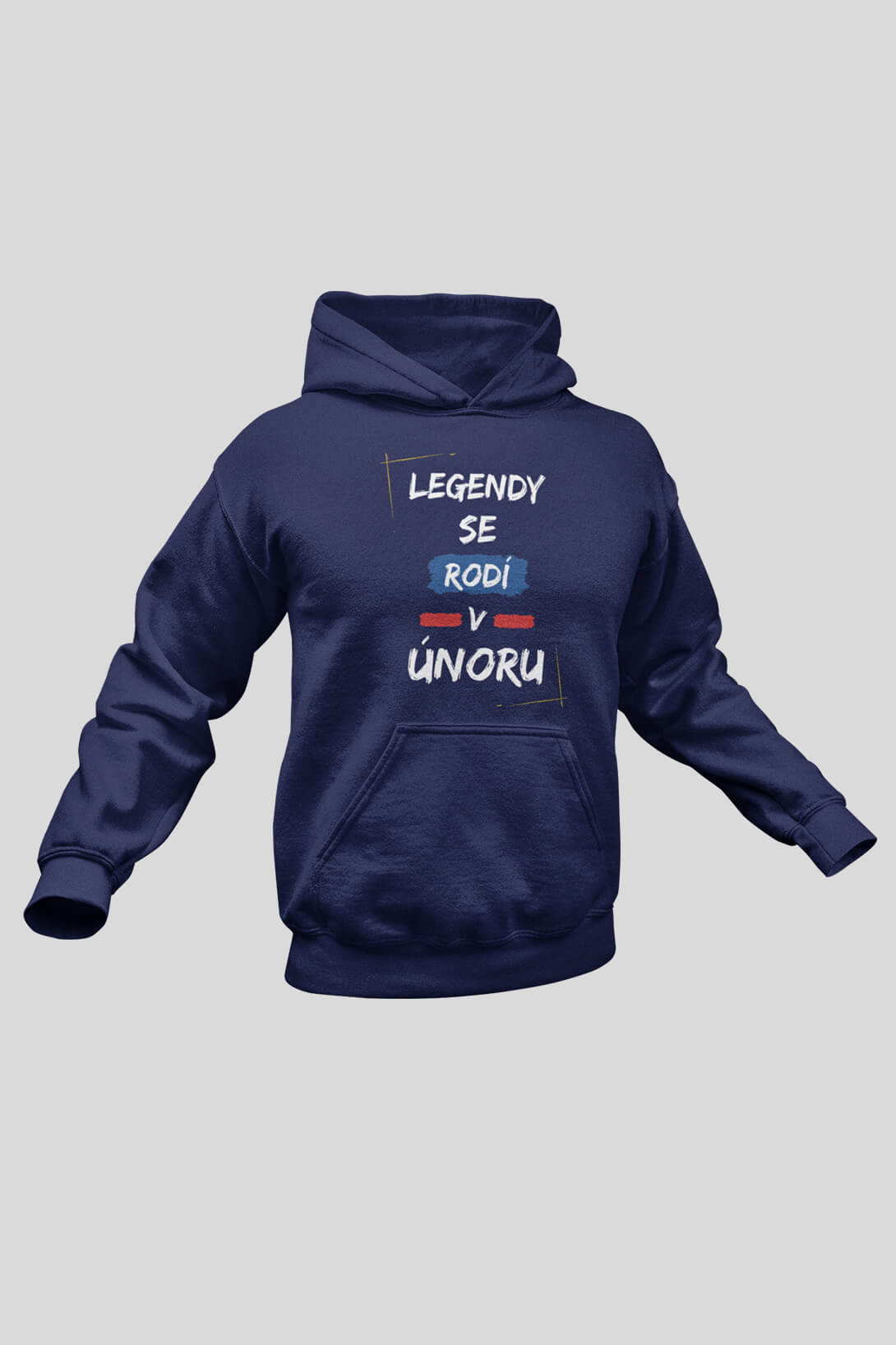 Pánská mikina Legendy se rodí v únoru Barva: Kráľovská modrá, Velikost: 4XL